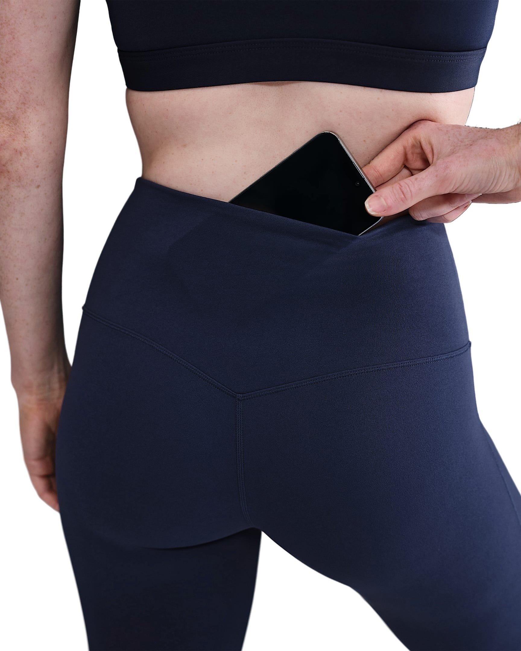 Nike Women's Zenvy High-Waisted Flared Leggings - Navy - NAVY Thumbnail View 4