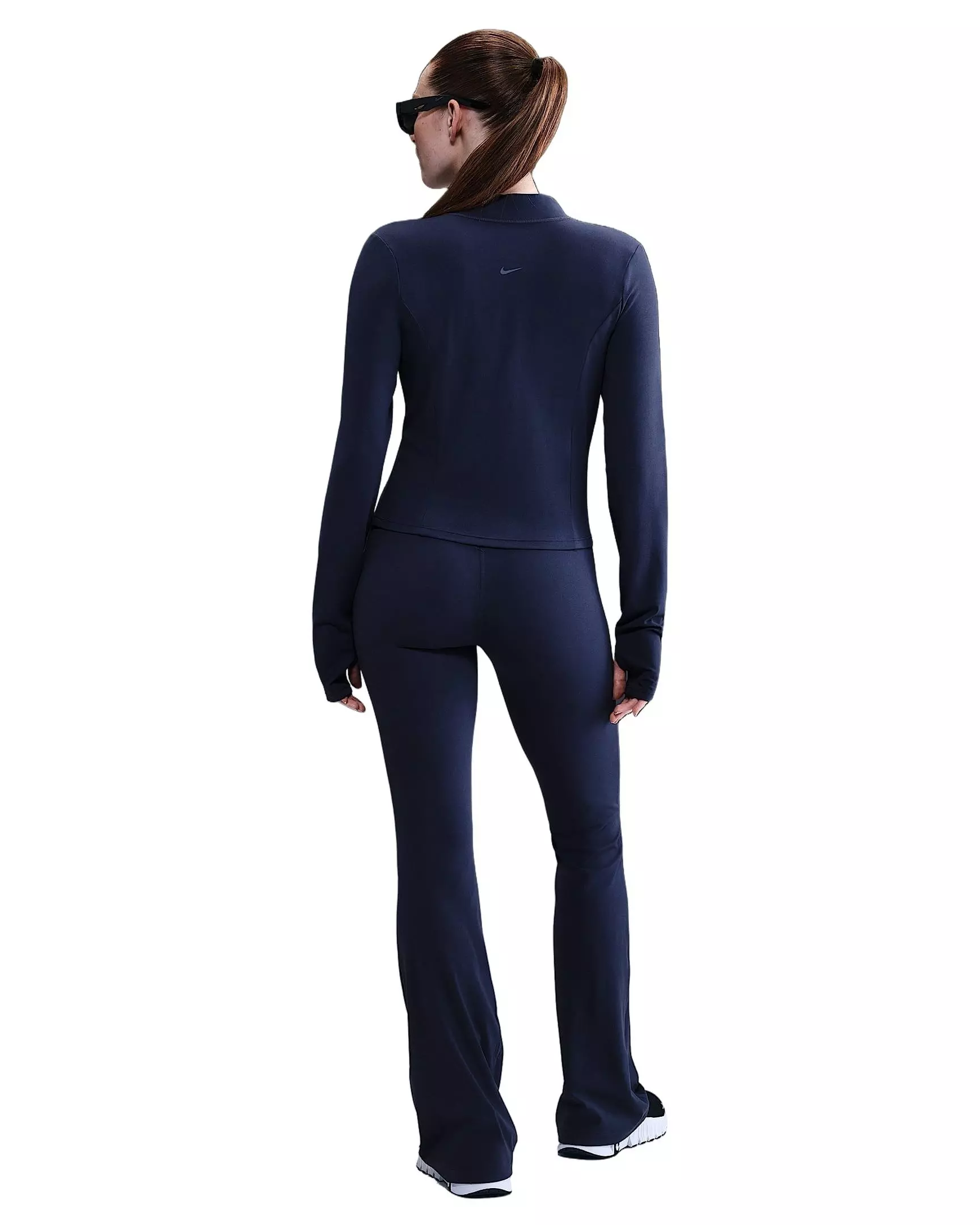 Nike Women's Zenvy High-Waisted Flared Leggings - Navy - NAVY