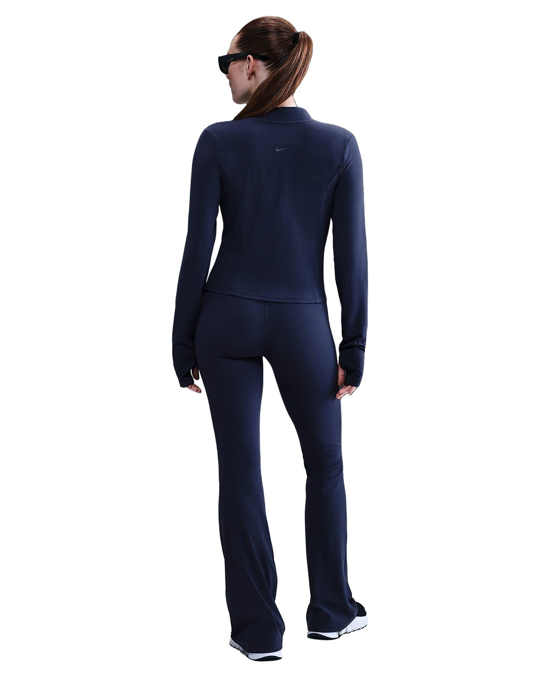 Nike Women's Zenvy High-Waisted Flared Leggings -Navy - NAVY Thumbnail View 6