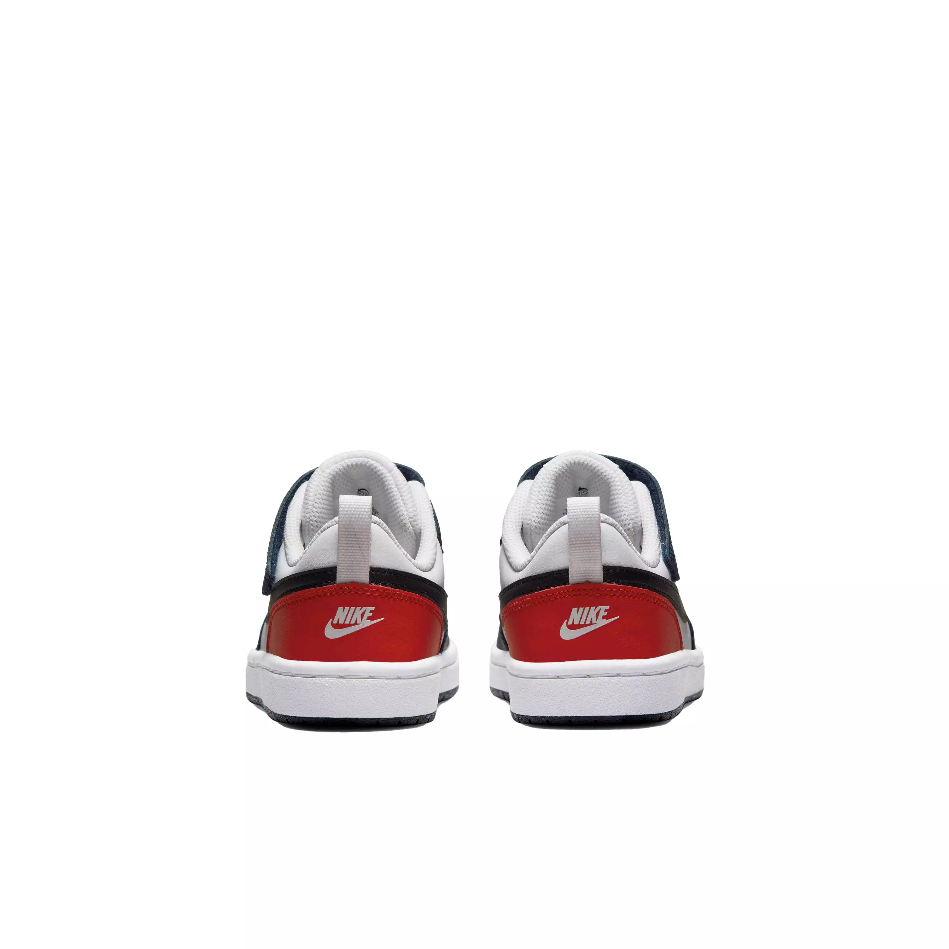 Nike Court Borough Low 2 BPV "White/Black/Midnight Navy" Preschool Boys' Shoe - WHITE