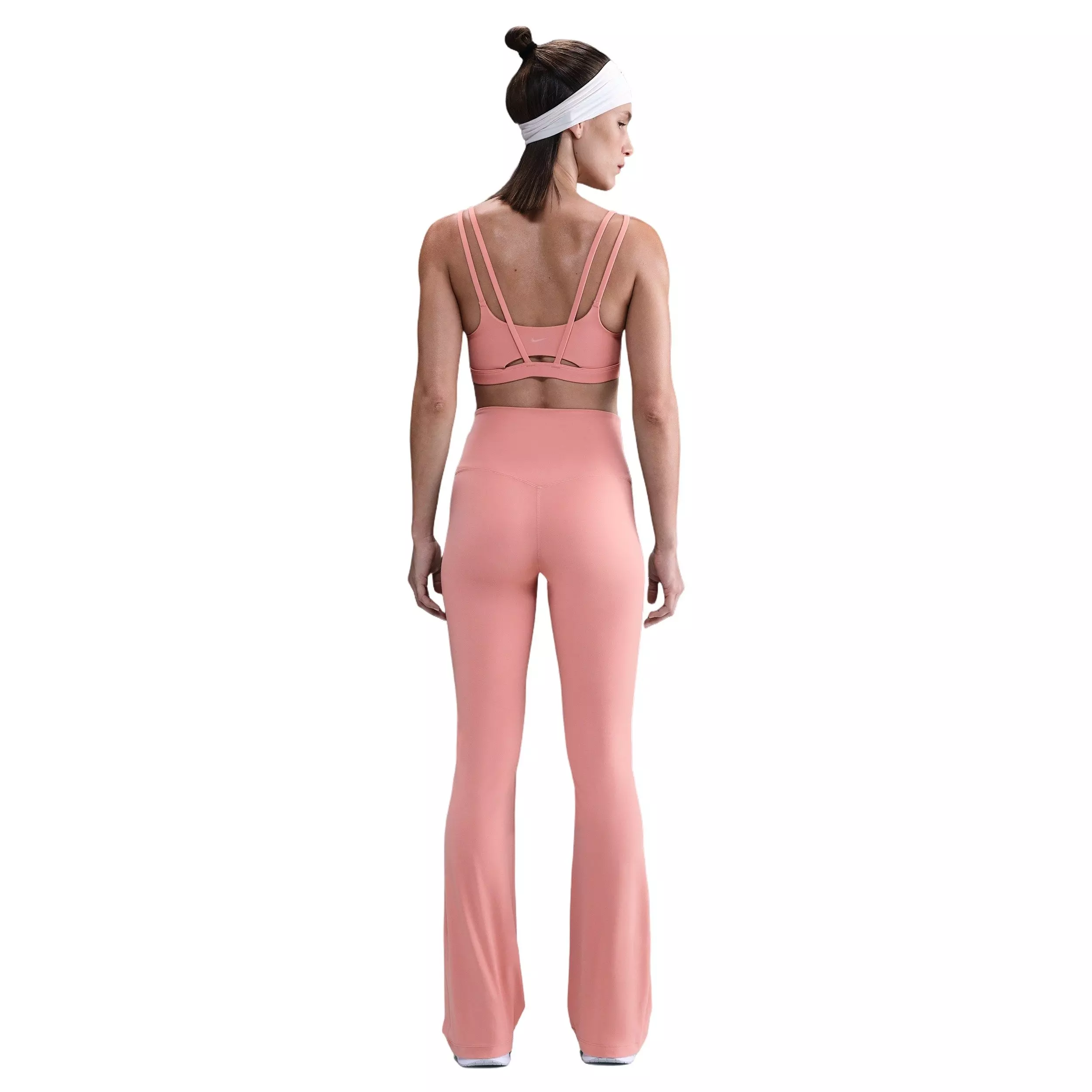 Nike Women's Zenvy High-Waisted Flared Leggings -Pink - PINK