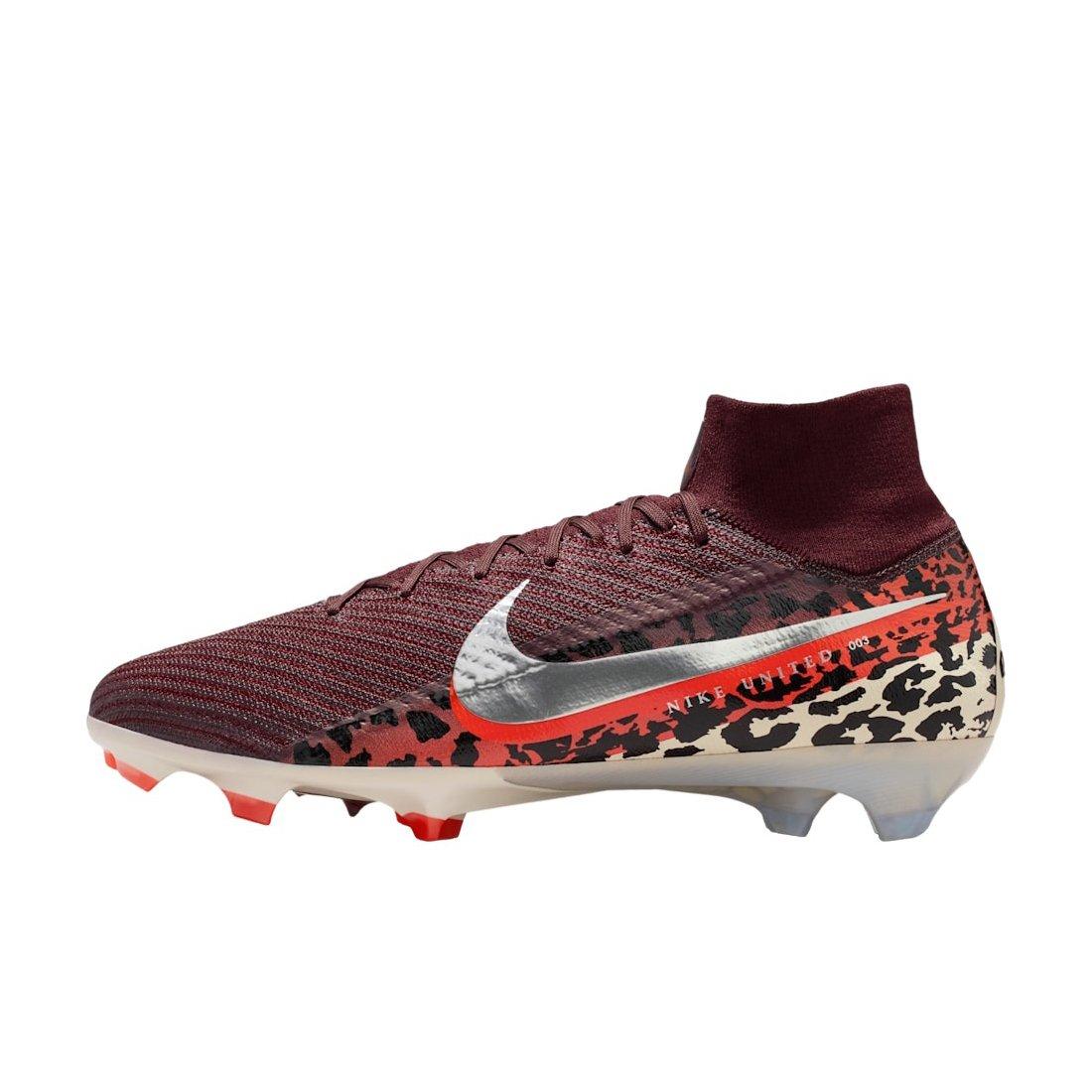 Nike United Mercurial Superfly 10 Elite FG "Burgundy Crush/Red/Fossil/Silver" Men's Soccer Cleat - BURGUNDY/RED/FOSSIL/SILVER Thumbnail View 2