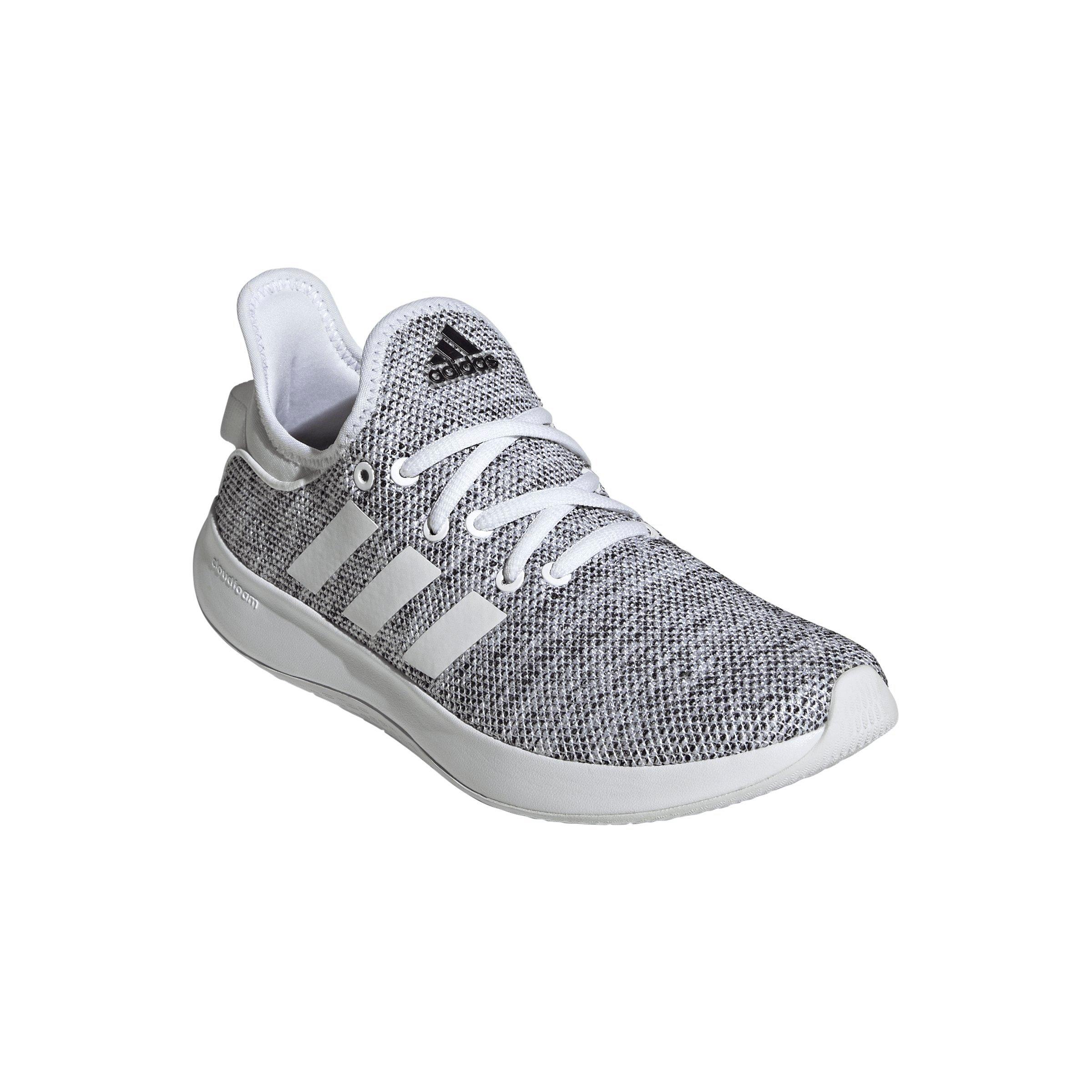 adidas Cloudfoam Pure "Ftwr White/Ftwr White/Core Black" Women's Running Shoe - WHITE/WHITE/BLACK Thumbnail View 3