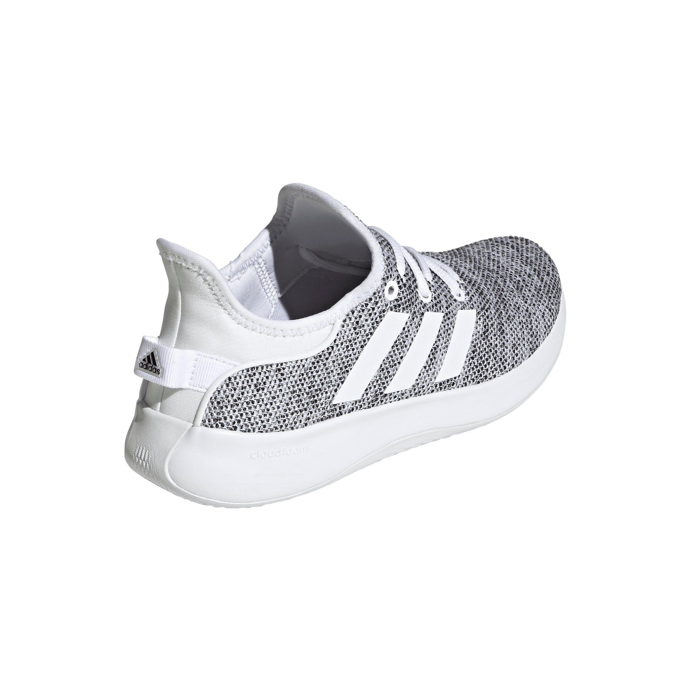 adidas Cloudfoam Pure "Ftwr White/Ftwr White/Core Black" Women's Running Shoe - WHITE/WHITE/BLACK Thumbnail View 4