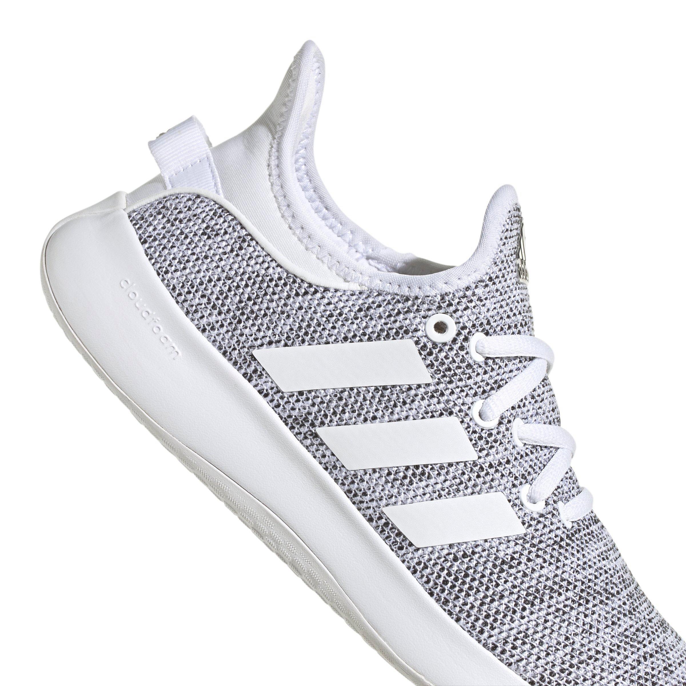 adidas Cloudfoam Pure "Ftwr White/Ftwr White/Core Black" Women's Running Shoe - WHITE/WHITE/BLACK Thumbnail View 8
