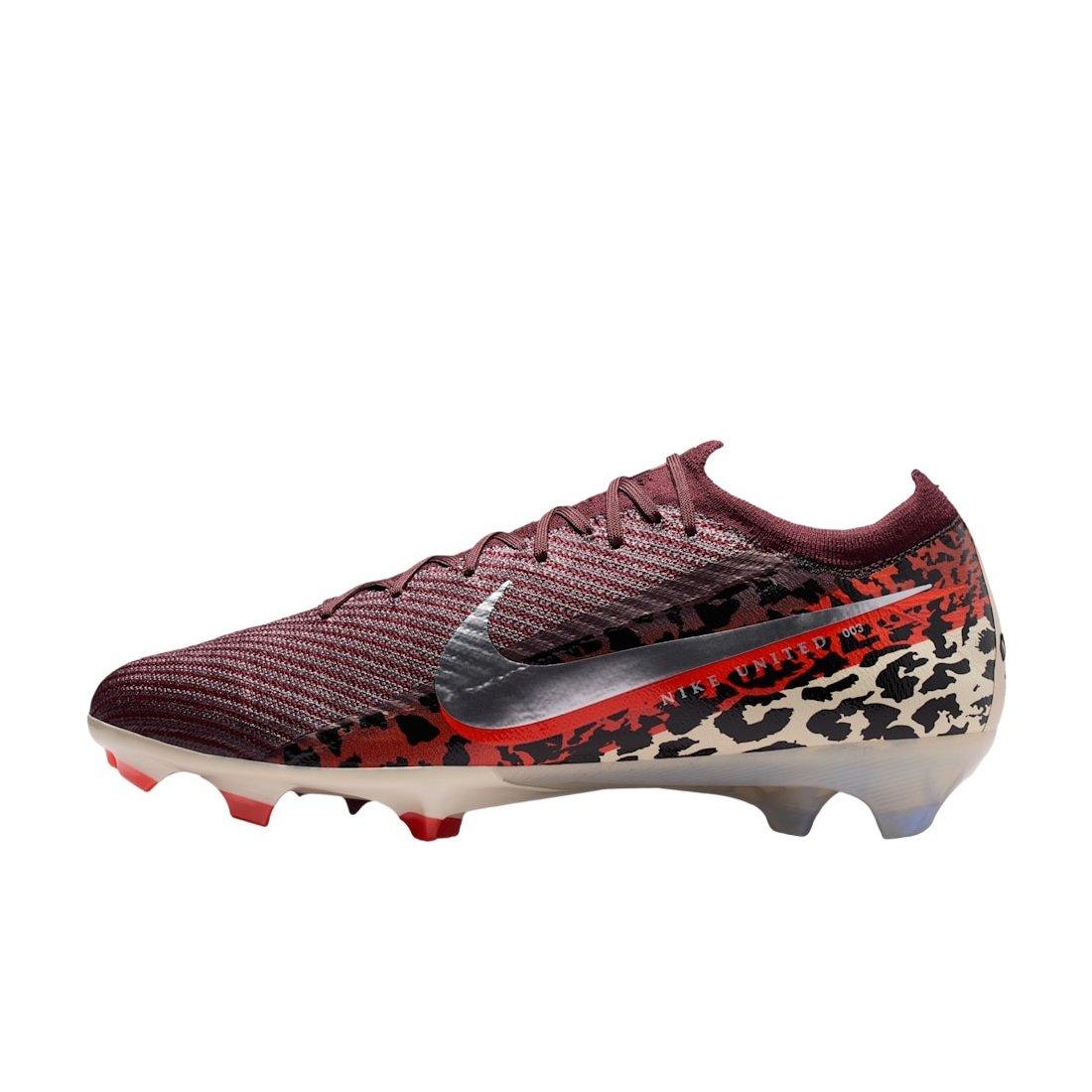 Nike United Mercurial Vapor 16 Elite FG "Burgundy Crush/Red/Fossil/Silver" Men's Soccer Cleat - BURGUNDY/RED/FOSSIL/SILVER Thumbnail View 2