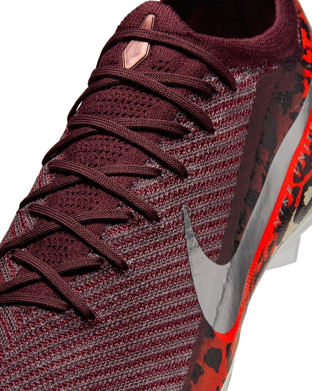 Nike United Mercurial Vapor 16 Elite FG "Burgundy Crush/Red/Fossil/Silver" Men's Soccer Cleat - BURGUNDY/RED/FOSSIL/SILVER Thumbnail View 7
