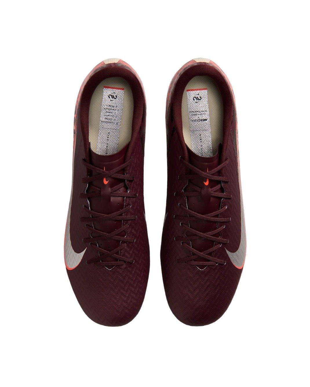 Nike United Mercurial Vapor 16 Academy MG "Burgundy Crush/Red/Fossil/Silver" Men's Soccer Cleat - BURGUNDY/RED/FOSSIL/SILVER Thumbnail View 4
