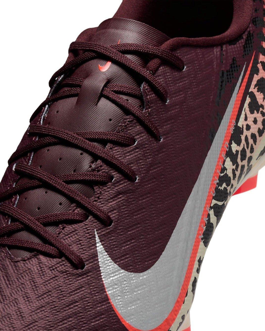 Nike United Mercurial Vapor 16 Academy MG "Burgundy Crush/Red/Fossil/Silver" Men's Soccer Cleat - BURGUNDY/RED/FOSSIL/SILVER Thumbnail View 7