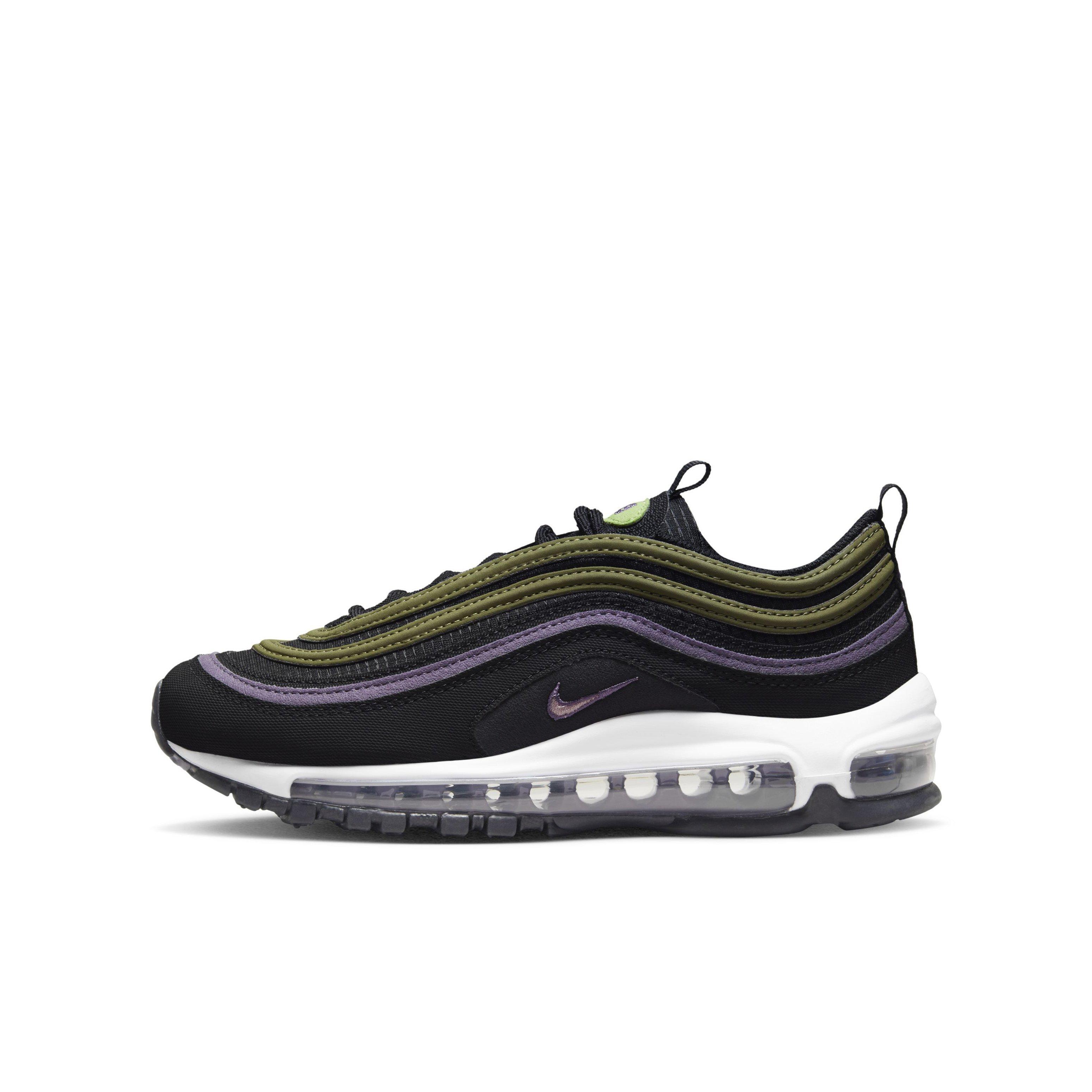 Nike Air Max 97 Grade School Boys' "Black/Elemental Pink/Canyon Purple" Shoe