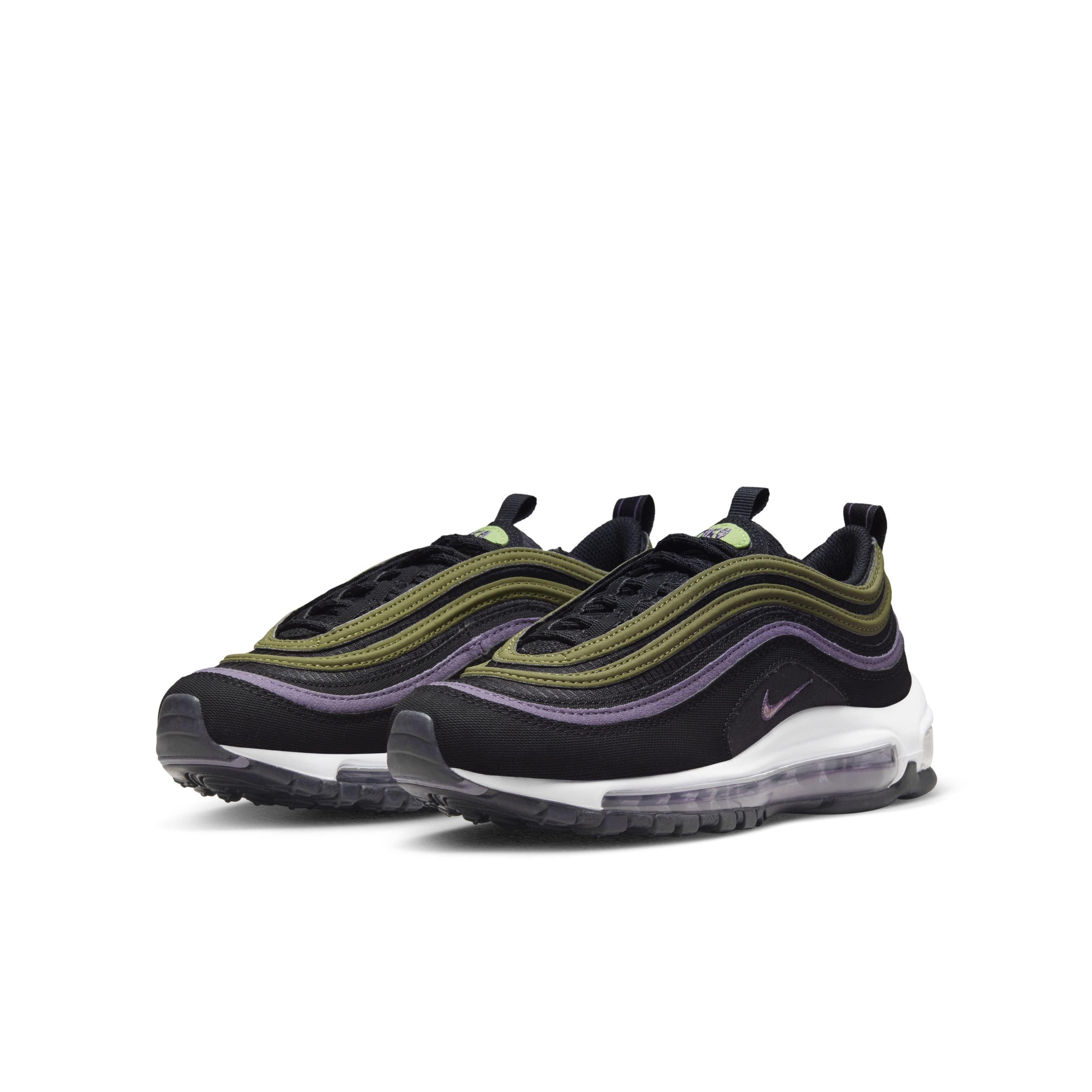 Nike Air Max 97 Grade School Boys' "Black/Elemental Pink/Canyon Purple" Shoe