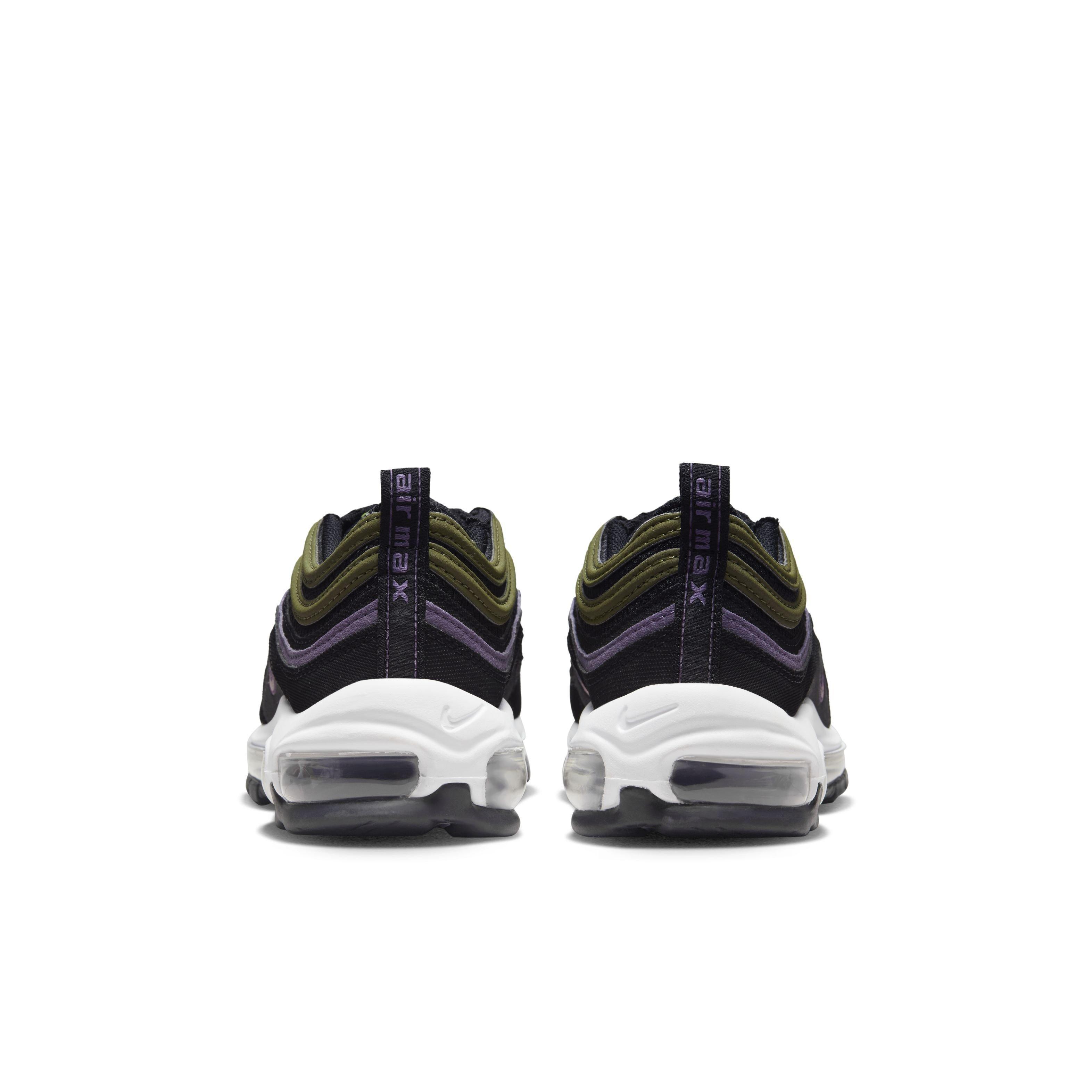 Nike Air Max 97 Grade School Boys' "Black/Elemental Pink/Canyon Purple" Shoe
