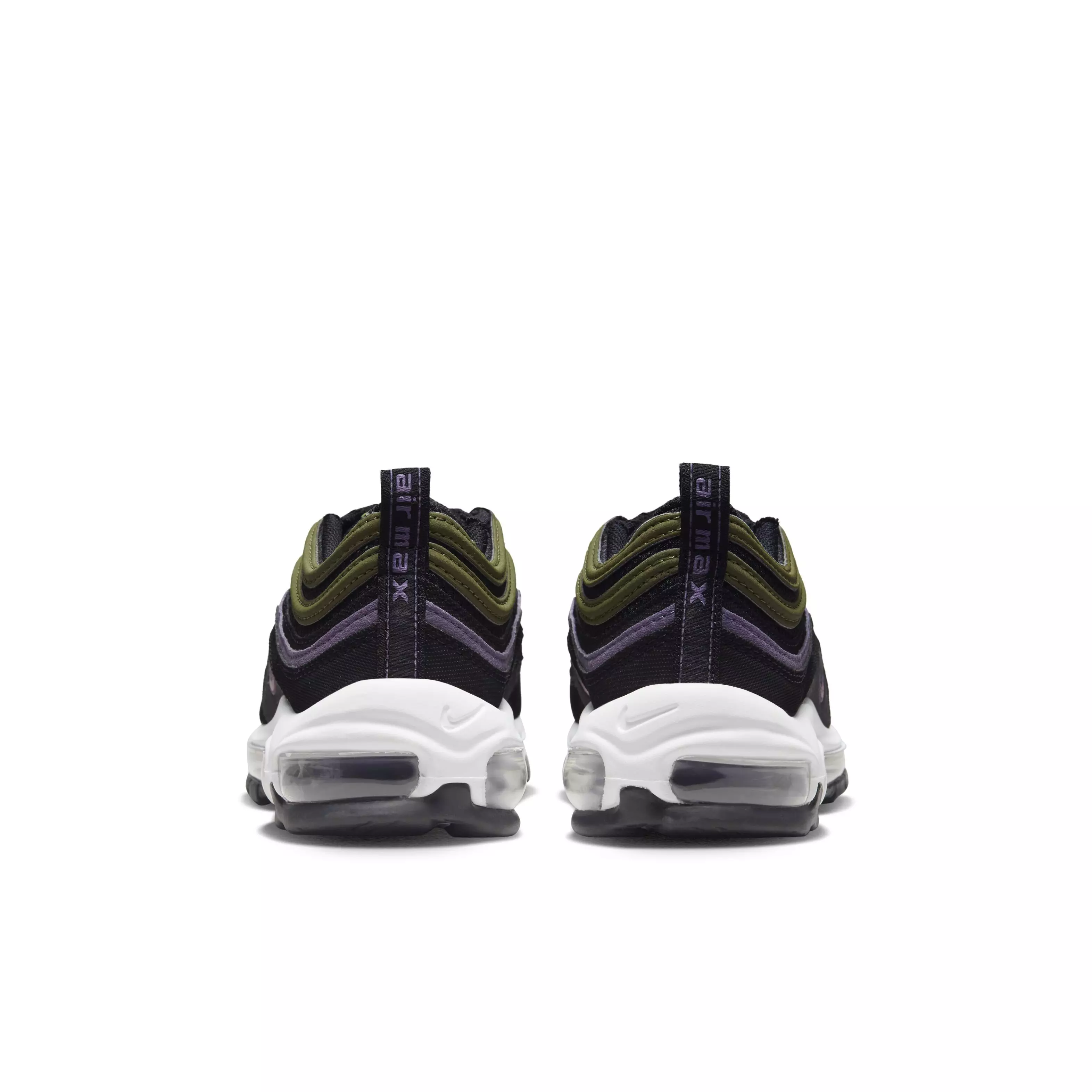 Nike Air Max 97 "Black/Elemental Pink/Canyon Purple" Grade School Boys' Shoe - BLACK