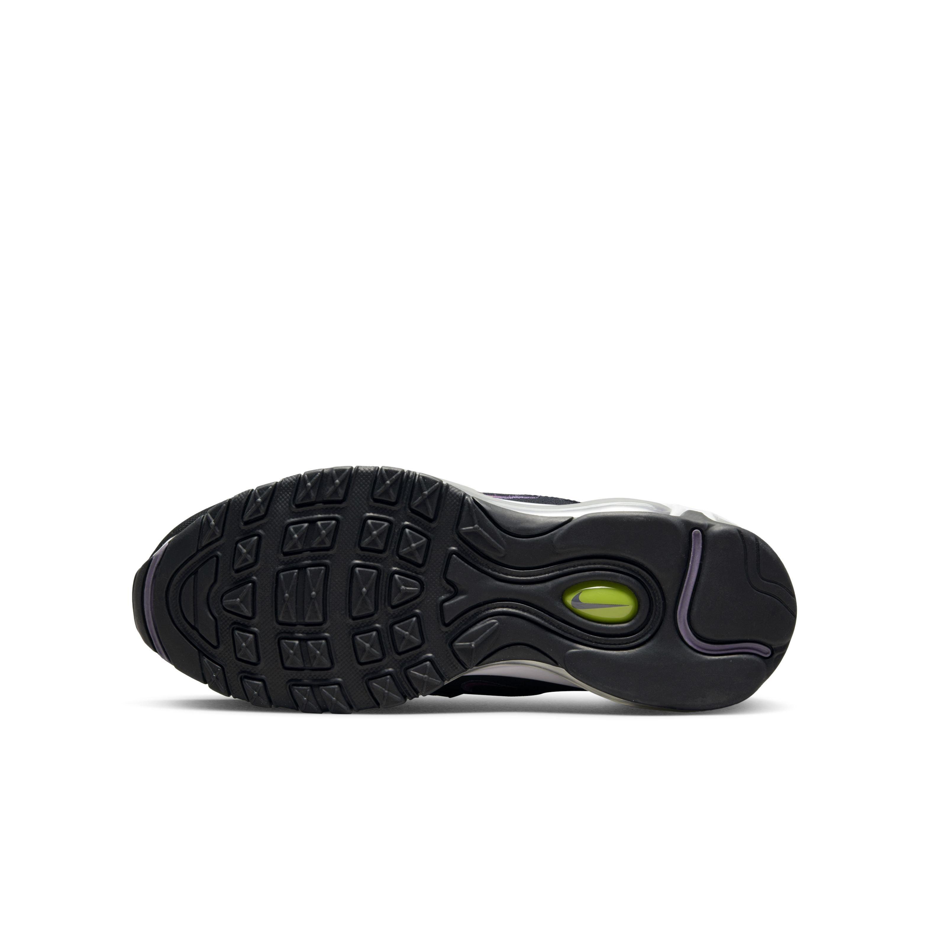 Nike Air Max 97 Grade School Boys' "Black/Elemental Pink/Canyon Purple" Shoe