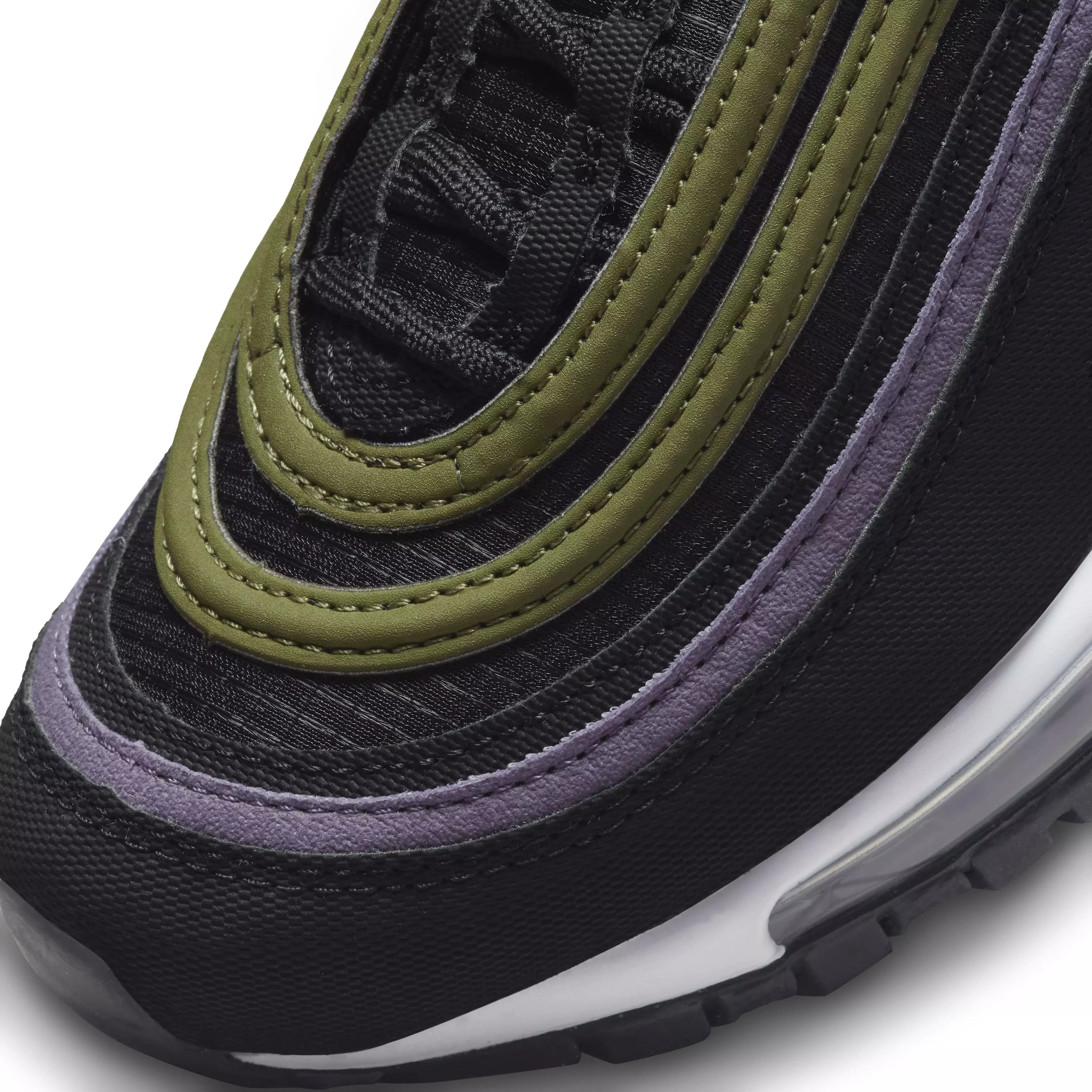Nike Air Max 97 "Black/Elemental Pink/Canyon Purple" Grade School Boys' Shoe - BLACK