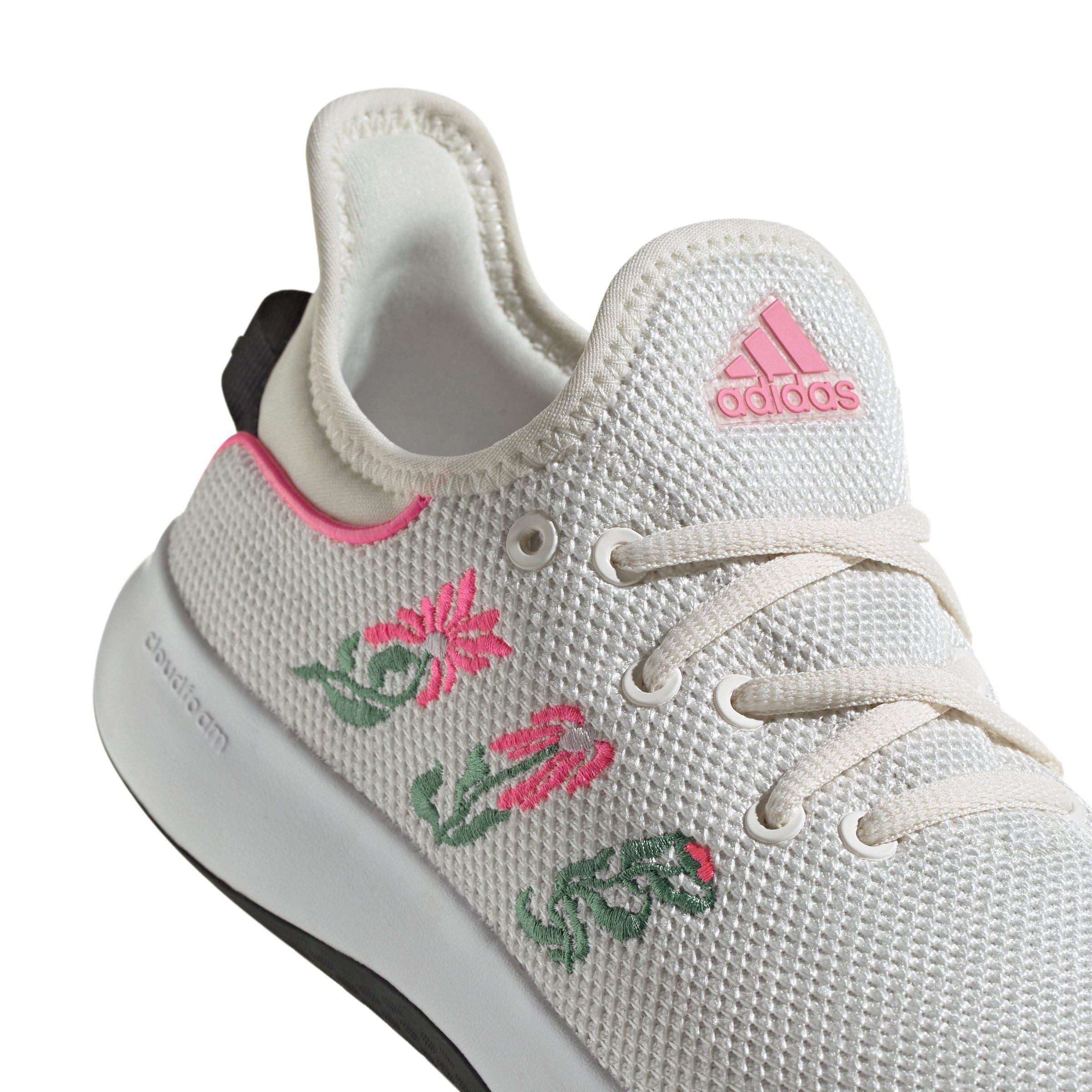 Adidas cloudfoam best sale pink and white