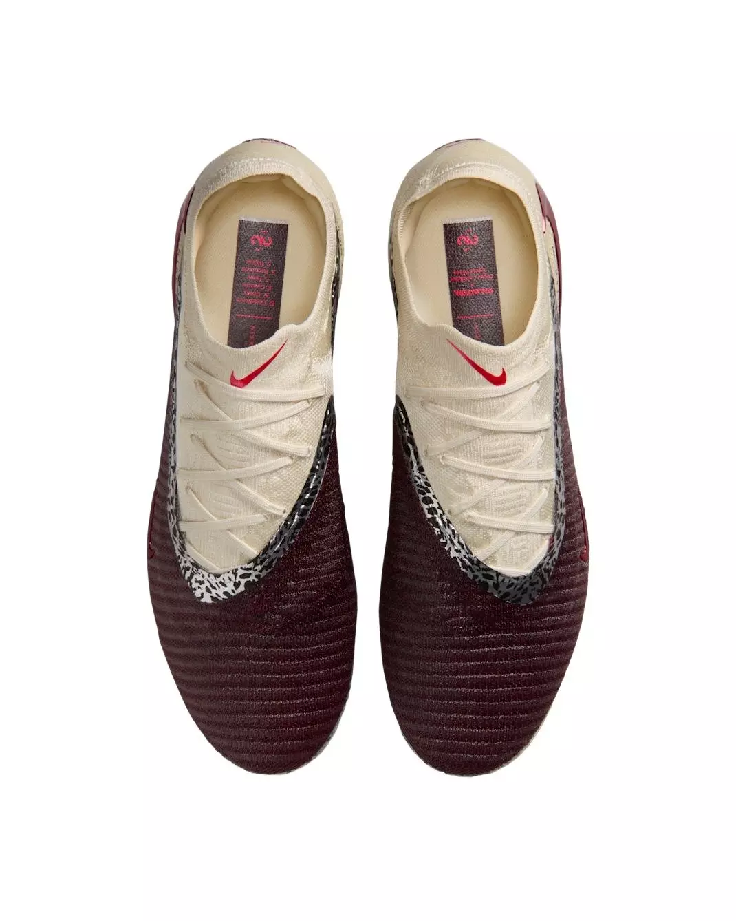 Nike United Phantom 6 Low Elite FG "Burgundy Crush/Fossil/University Red" Men's Soccer Cleat - BURGUNDY/FOSSIL/RED
