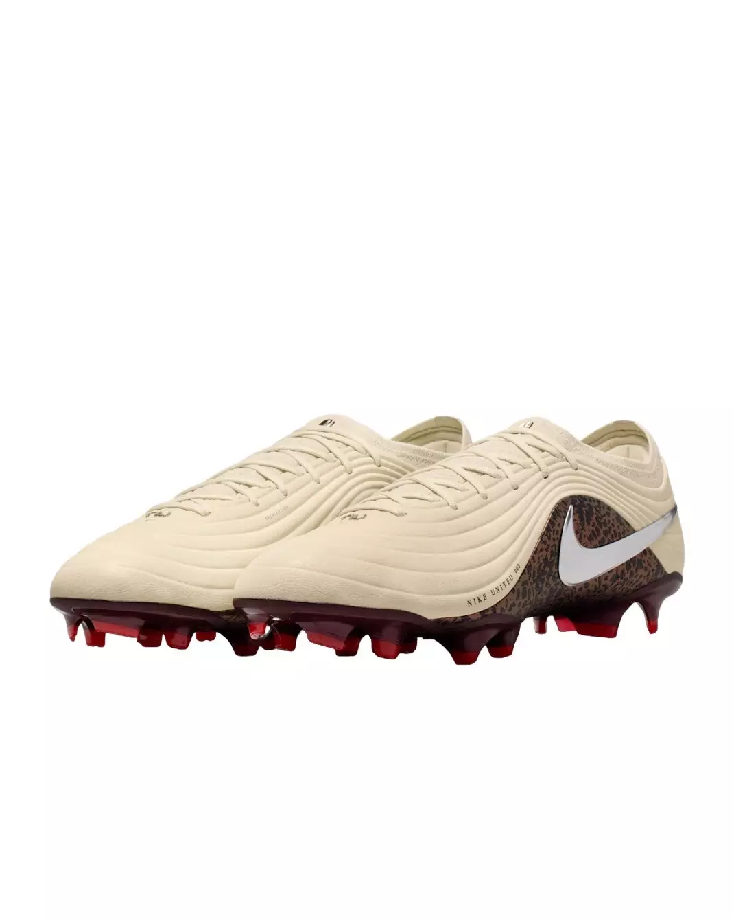 Nike United Tiempo Maestro Elite FG "Fossil/Burgundy Crush/Metallic Silver" Men's Soccer Cleat - FOSSIL/BURGUNDY/SILVER