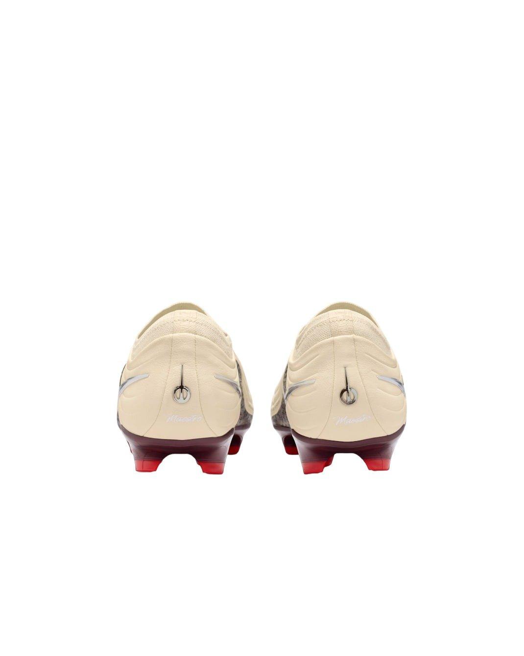 Nike United Tiempo Maestro Elite FG "Fossil/Burgundy Crush/Metallic Silver" Men's Soccer Cleat - FOSSIL/BURGUNDY/SILVER Thumbnail View 5