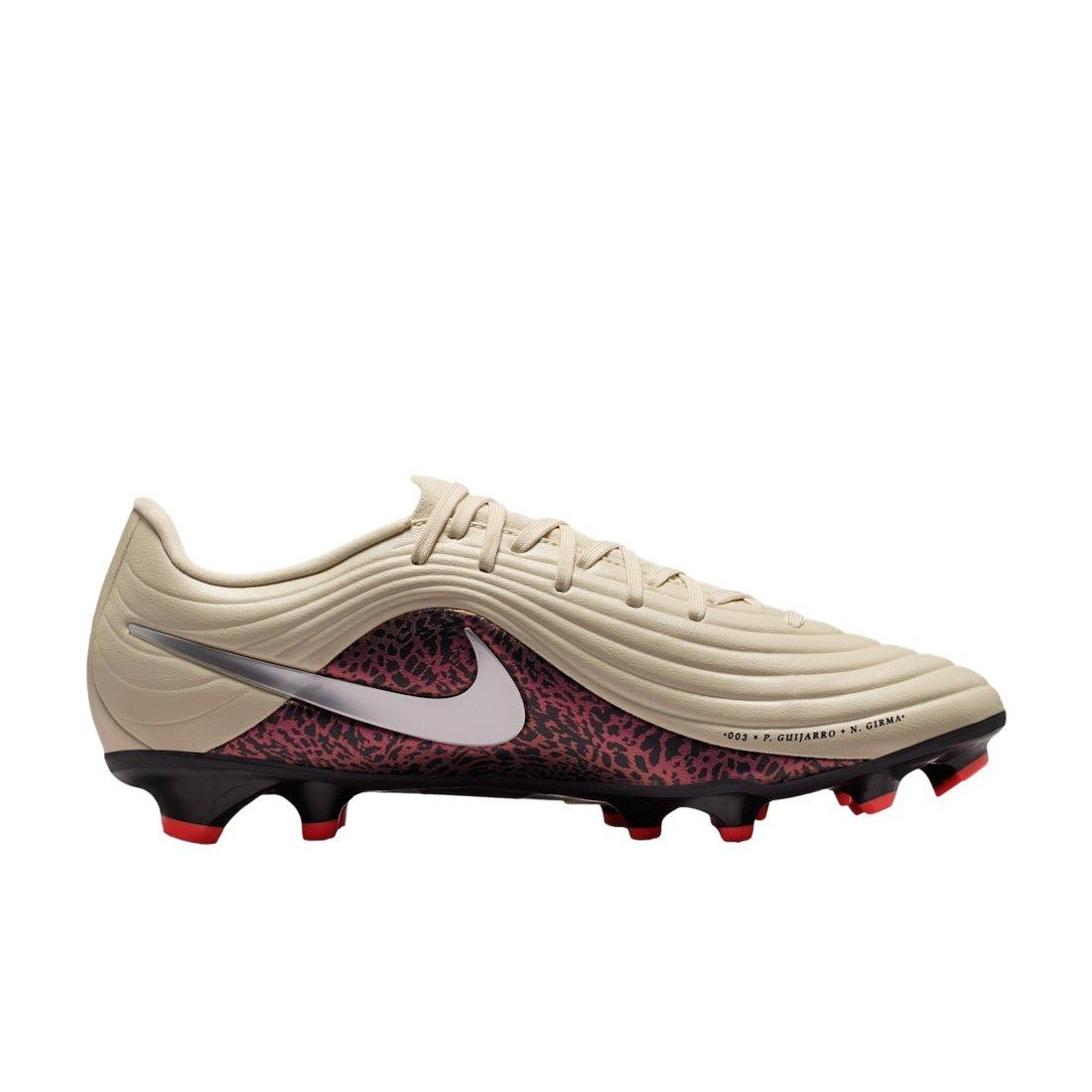 Nike United Tiempo Maestro Academy MG "Fossil/Burgundy Crush/Metallic Silver" Men's Soccer Cleat - FOSSIL/BURGUNDY/SILVER Thumbnail View 1