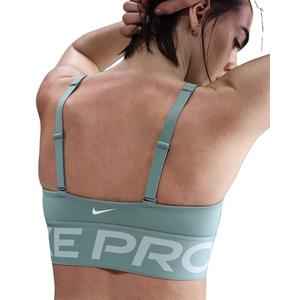 Nike Women's Pro Indy Plunge Medium-Support Padded Sports Bra -Green
