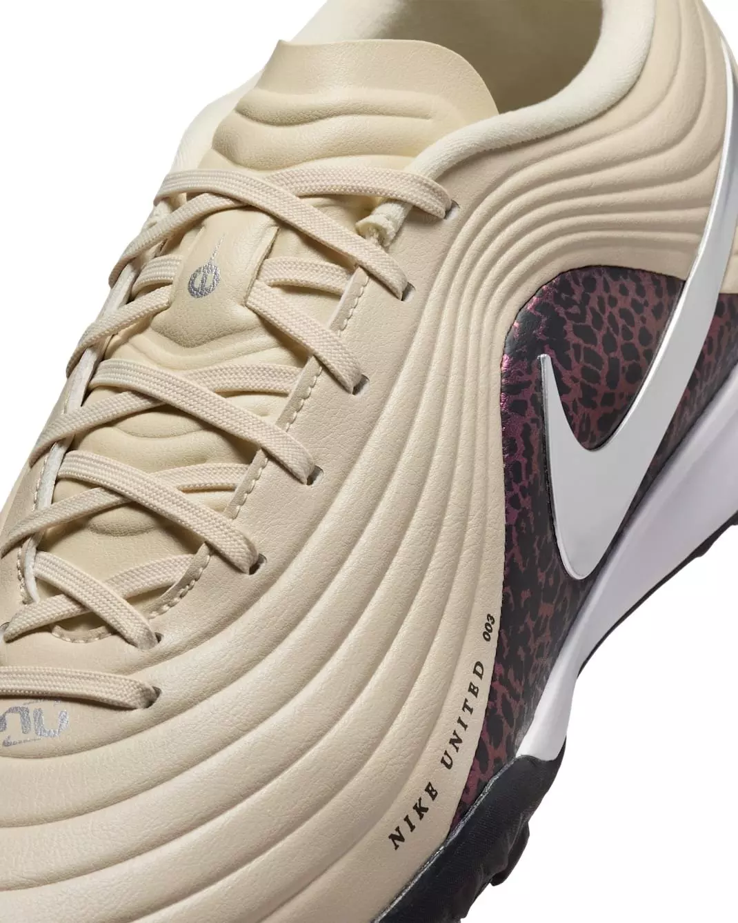 Nike United Tiempo Maestro Academy Turf "Fossil/Burgundy Crush/Metallic Silver" Men's Soccer Shoe - FOSSIL/BURGUNDY/SILVER