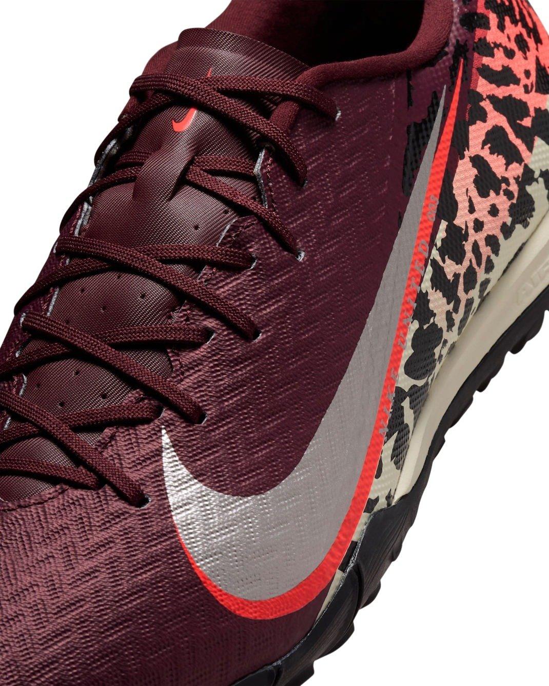 Nike United Mercurial Vapor 16 Academy Turf "Burgundy Crush/Red/Fossil/Silver" Men's Soccer Shoe - BURGUNDY/RED/FOSSIL/SILVER Thumbnail View 7