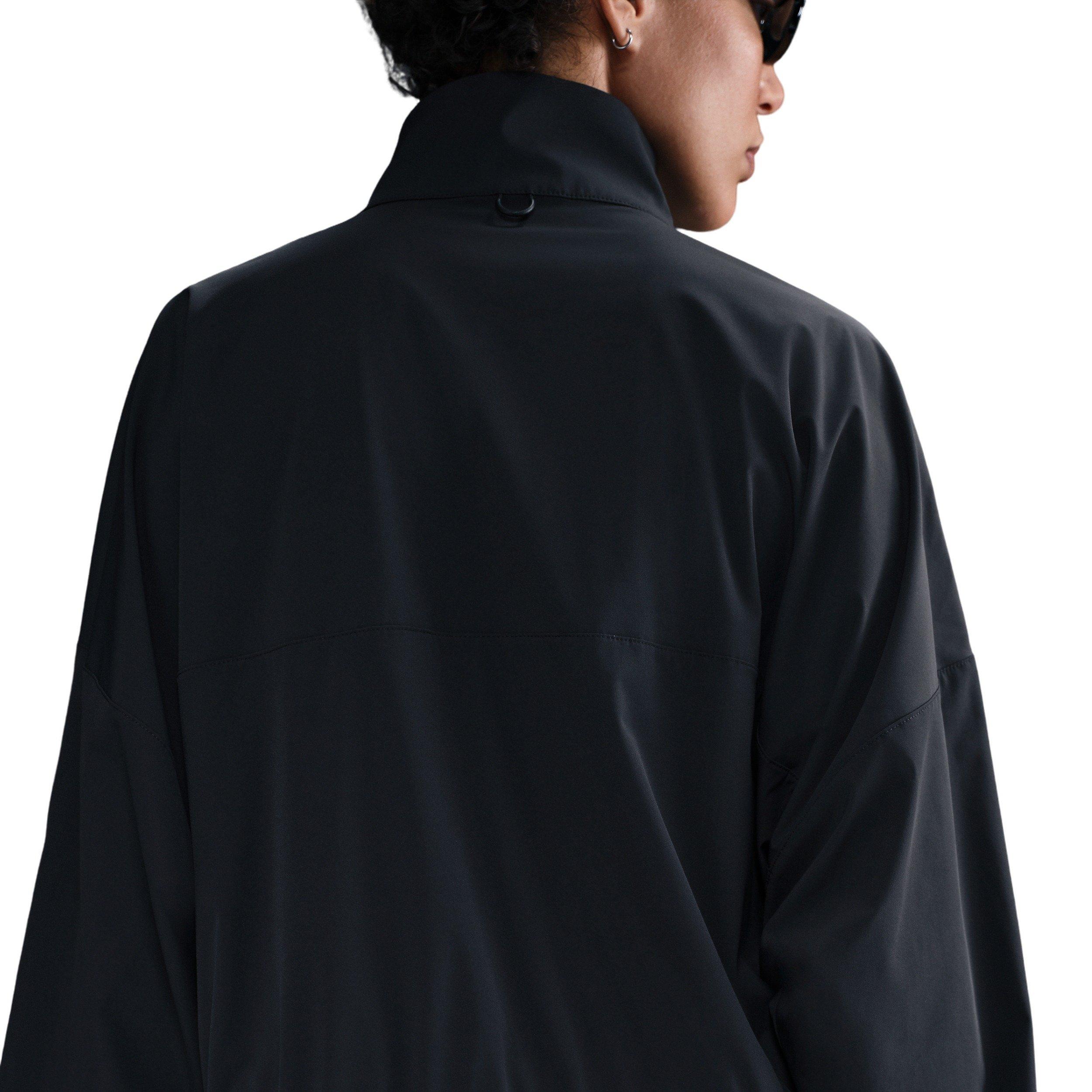 Nike Women's 24.7PerfectStretch Dri-FIT Oversized Full-Zip Jacket - Black - BLACK Thumbnail View 2