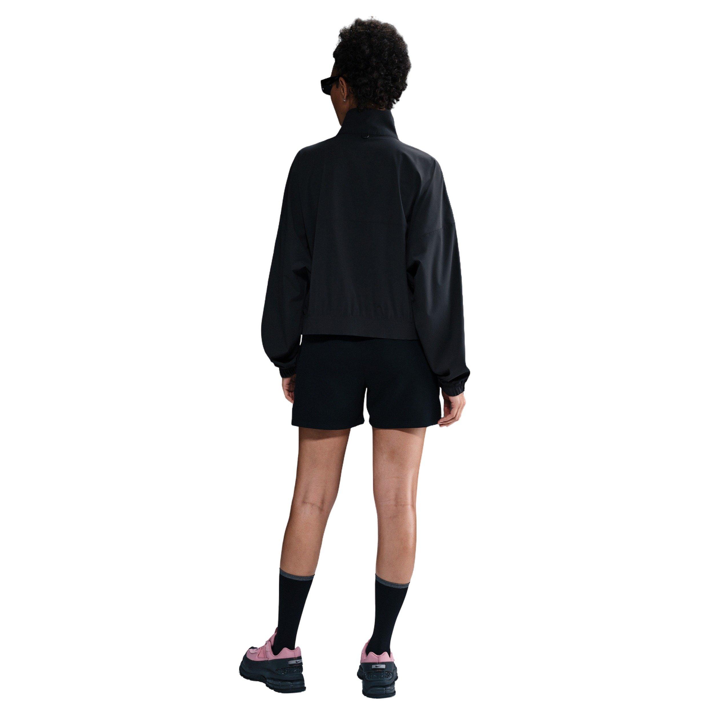 Nike Women's 24.7PerfectStretch Dri-FIT Oversized Full-Zip Jacket - Black - BLACK Thumbnail View 5