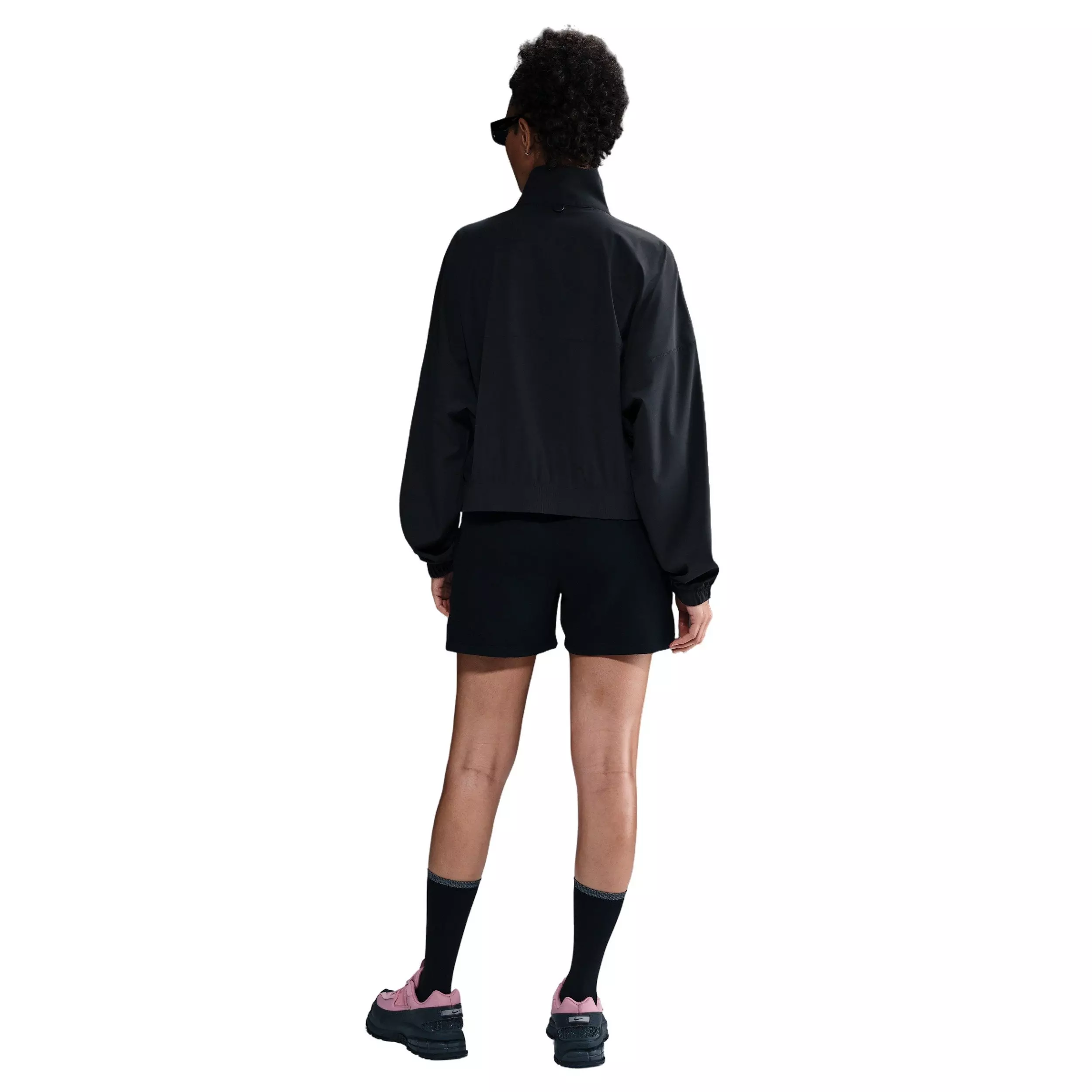 Nike Women's 24.7PerfectStretch Dri-FIT Oversized Full-Zip Jacket -Black - BLACK