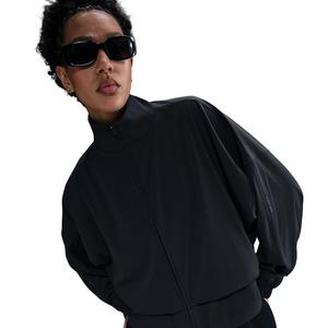 Nike Women's 24.7PerfectStretch Dri-FIT Oversized Full-Zip Jacket -Black