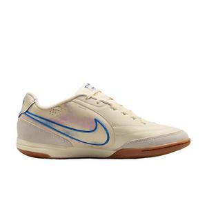 Nike Tiempo Streetgato PRM IC "Coconut Milk/Gum Medium Brown/Blue Crystal" Men's Soccer Shoe - MILK/MD BROWN/BLUE