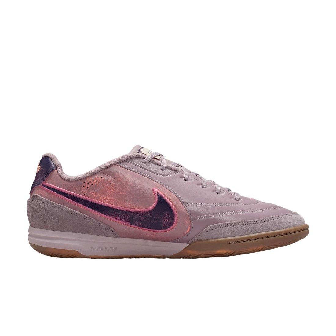 Nike Tiempo Streetgato PRM IC "Light Violet Ore/Gum Dark Brown/Peony" Men's Soccer Shoe - LT VIOLET/DK BROWN/PEONY Thumbnail View 1