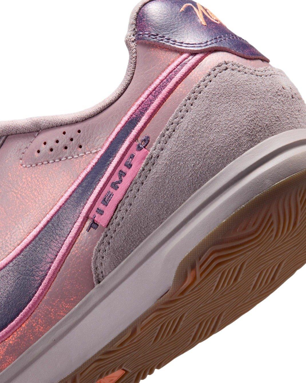 Nike Tiempo Streetgato PRM IC "Light Violet Ore/Gum Dark Brown/Peony" Men's Soccer Shoe - LT VIOLET/DK BROWN/PEONY Thumbnail View 8