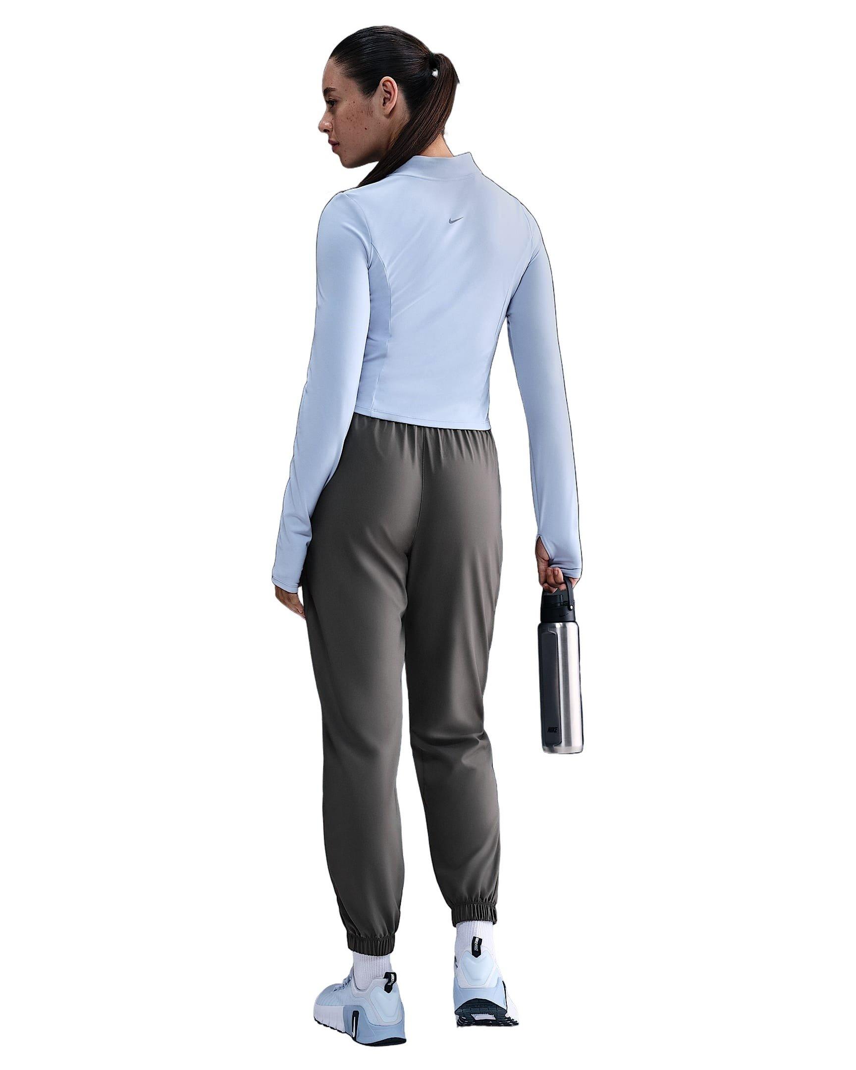 Nike Women's One Dri-FIT High-Waisted 7/8 Joggers -Grey - GREY Thumbnail View 5