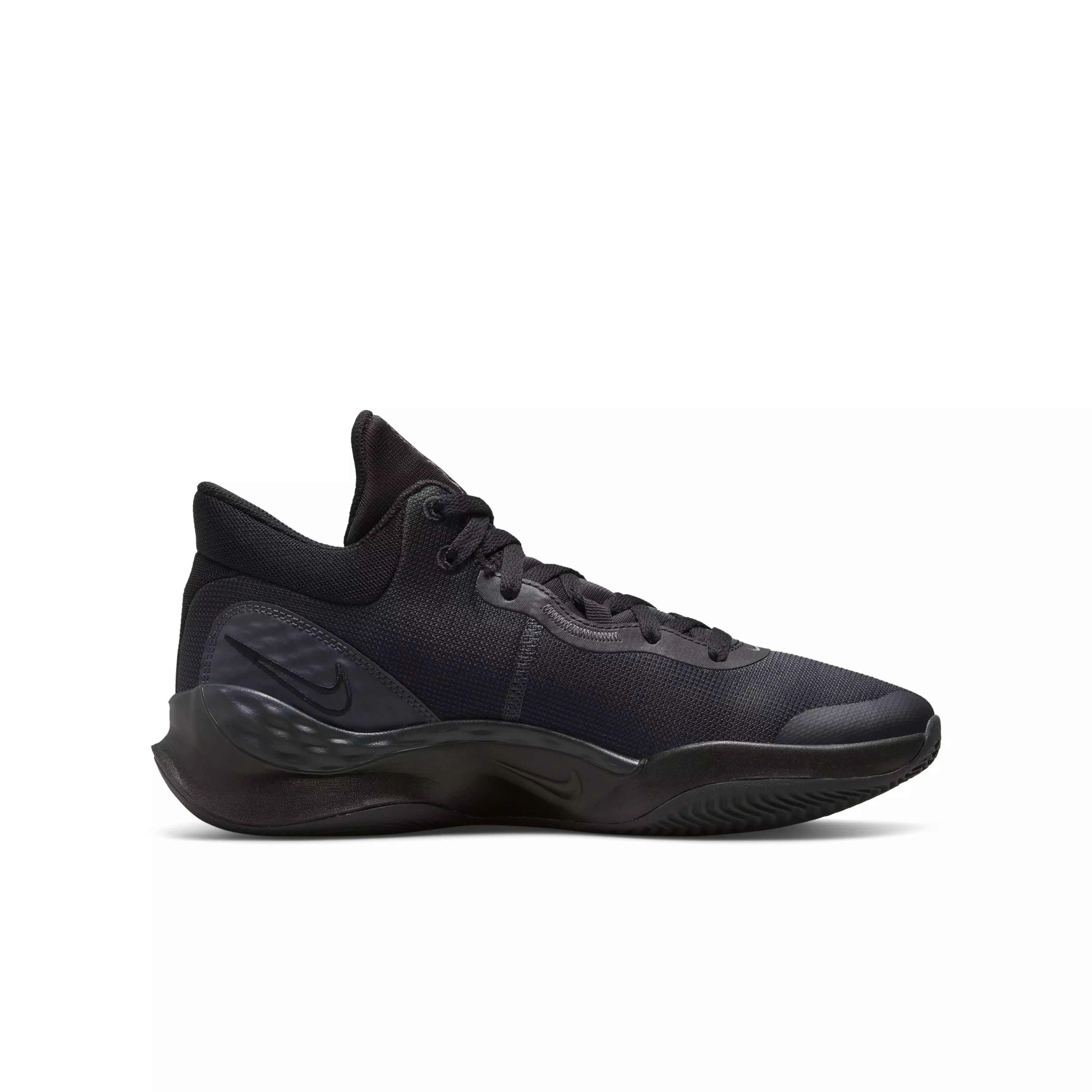 Nike Renew Elevate 3 "Black/Black/Anthracite" Grade School Boys' Basketball Shoe - BLACK