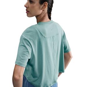Nike Women's One Relaxed Dri-FIT Cropped Short-Sleeve Top -Green