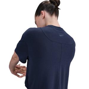 Nike Women's One Relaxed Dri-FIT Cropped Short-Sleeve Top -Navy