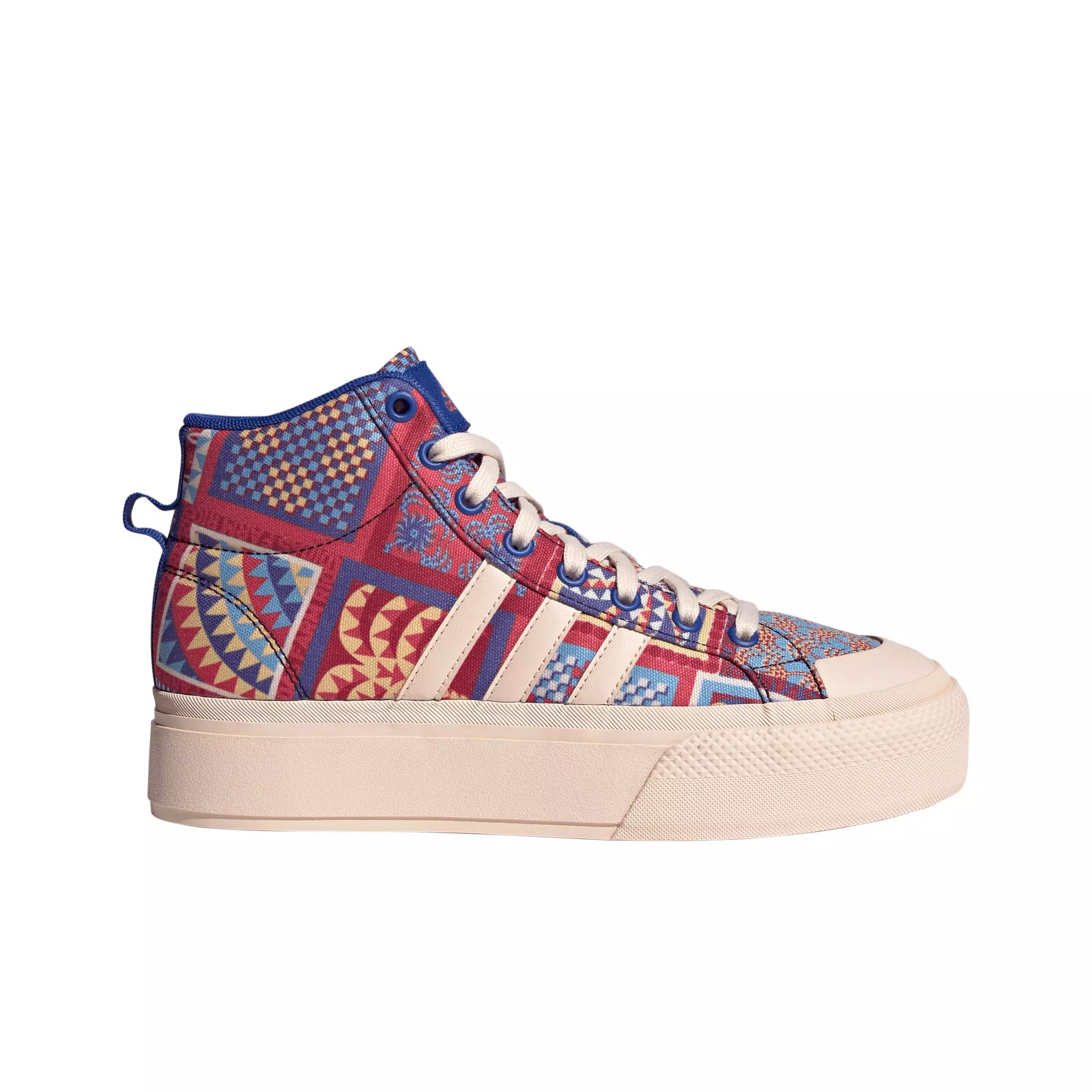 adidas Bravada 2.0 Platform Mid "Bliss Orange/Bliss Orange/Bold Blue" Women's Shoe - ORANGE/ORANGE/BLUE
