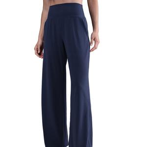 Nike Women's Zenvy Dri-FIT High-Waisted Wide-Leg Pants -Navy