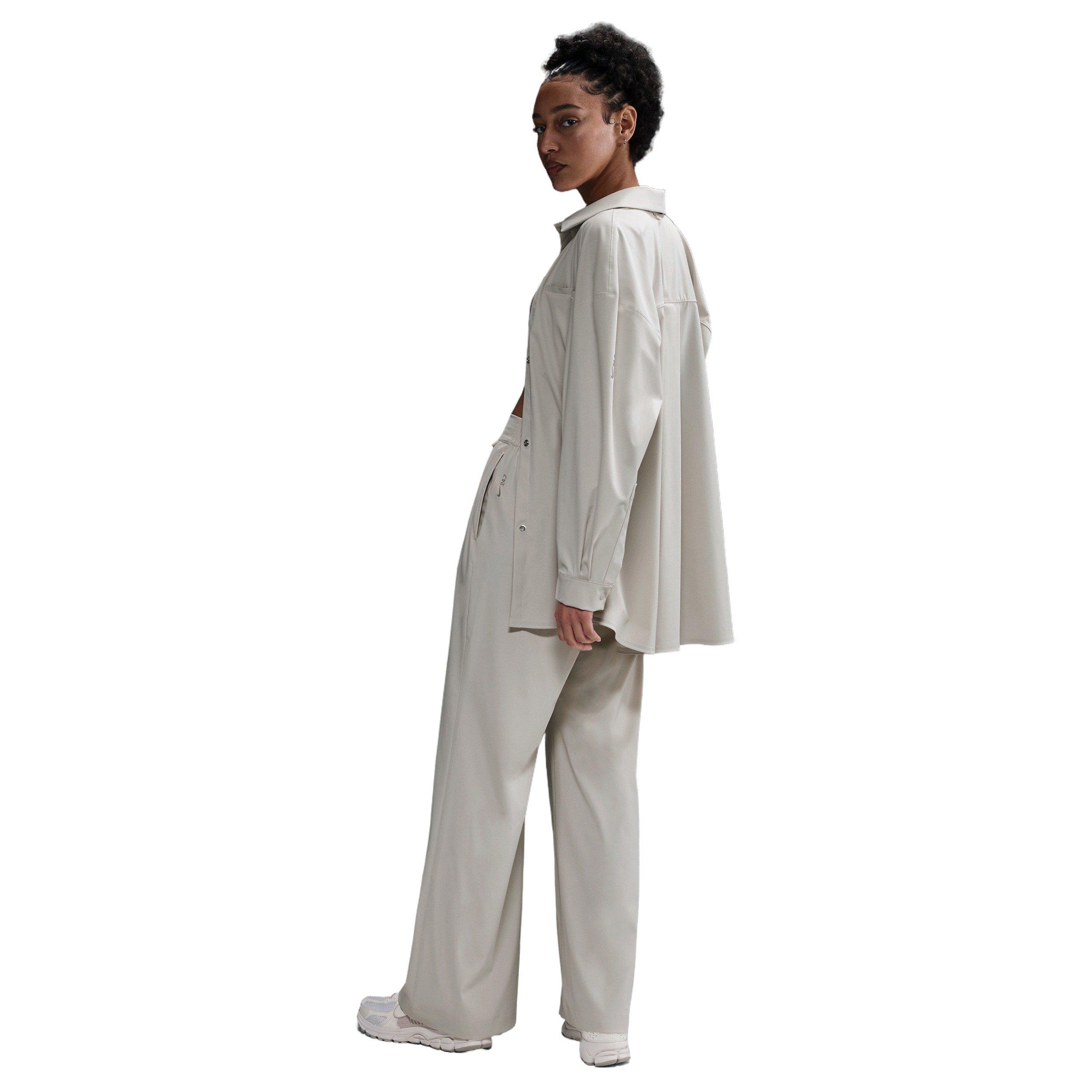 Nike Women's 24.7 PerfectStretch Dri-FIT High-waisted Loose wide-Leg Pants - Brown - BROWN Thumbnail View 2