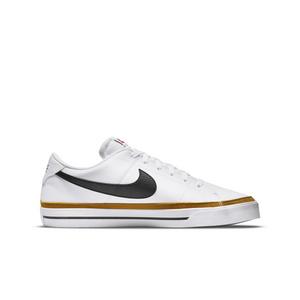 Nike Court Legacy "White/Black/Desert Ochre" Grade School Boys' Shoe