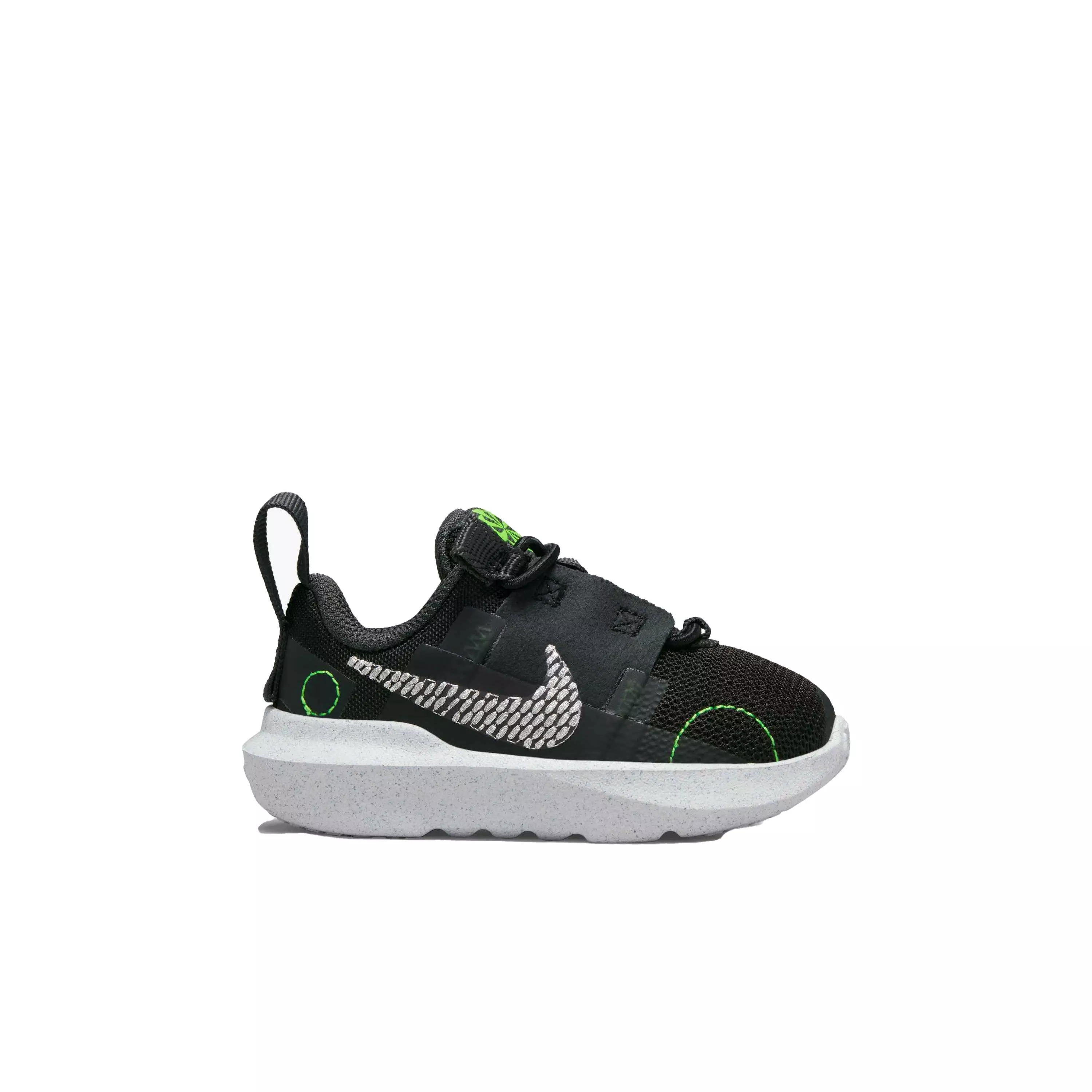 Nike Crater Impact "Black/Chrome/Dark Smoke Grey/Green Strike" Infant Boys' Shoe - BLACK