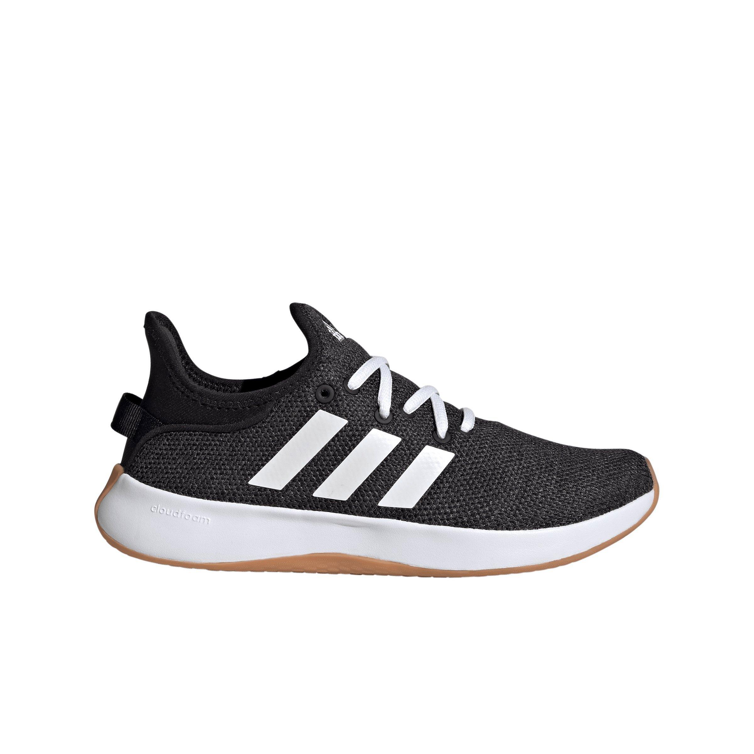 adidas Cloudfoam Pure "Core Black/Ftwr White/Grey Six" Women's Running Shoe - BLACK/WHITE/GREY Thumbnail View 1