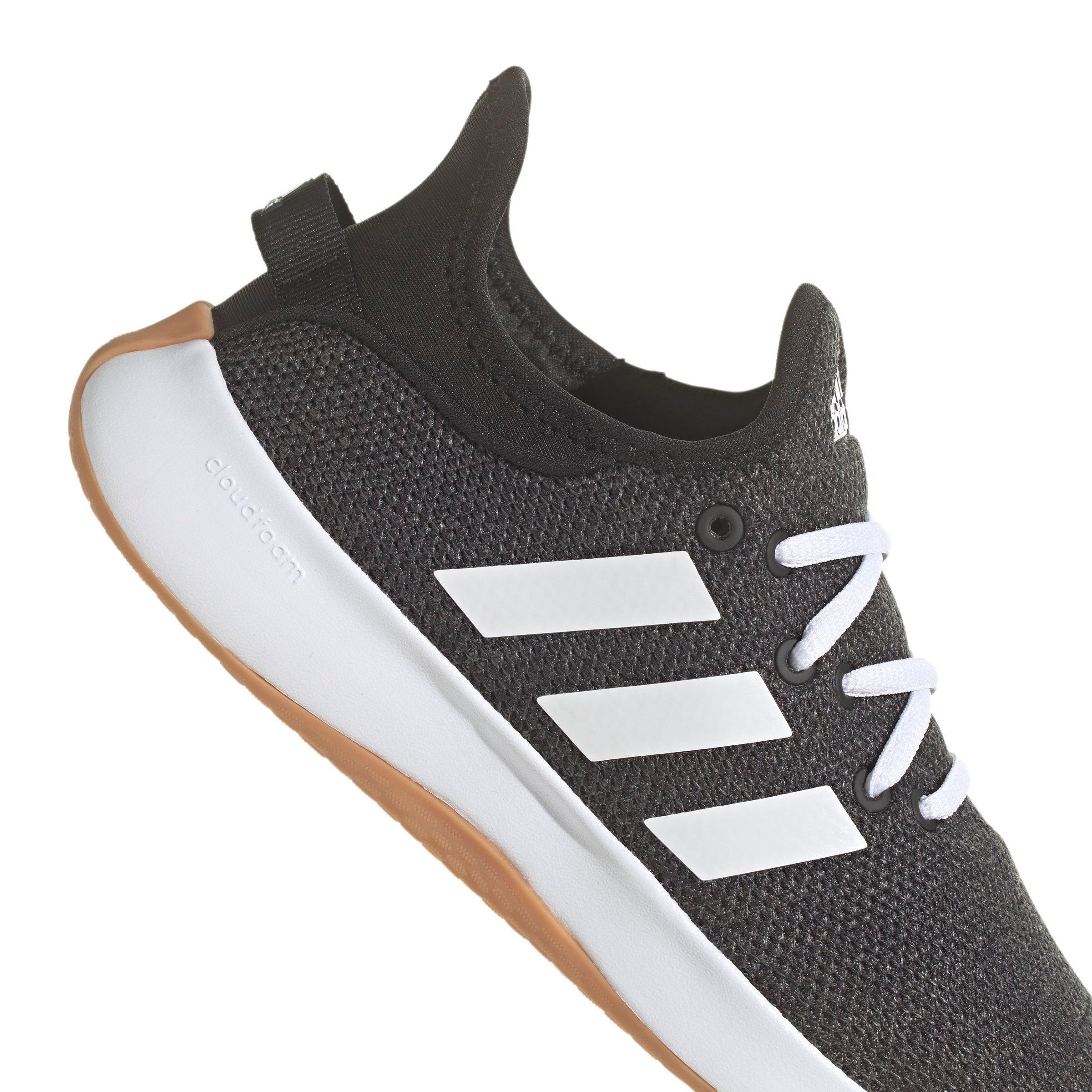 adidas Cloudfoam Pure "Core Black/Ftwr White/Grey Six" Women's Running Shoe - BLACK/WHITE/GREY Thumbnail View 7