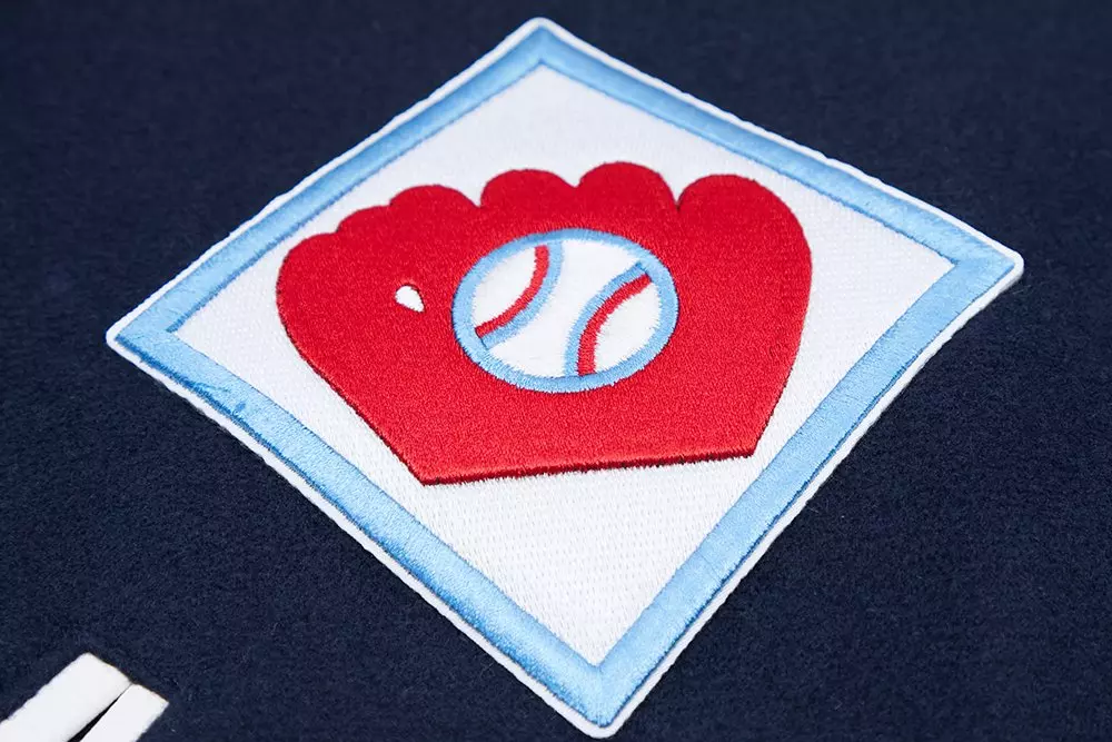 Pro Standard Men's MLB St. Louis Cardinals Mashup Rib Wool Varsity Jacket -Navy/Red/White - NAVY/RED/WHITE