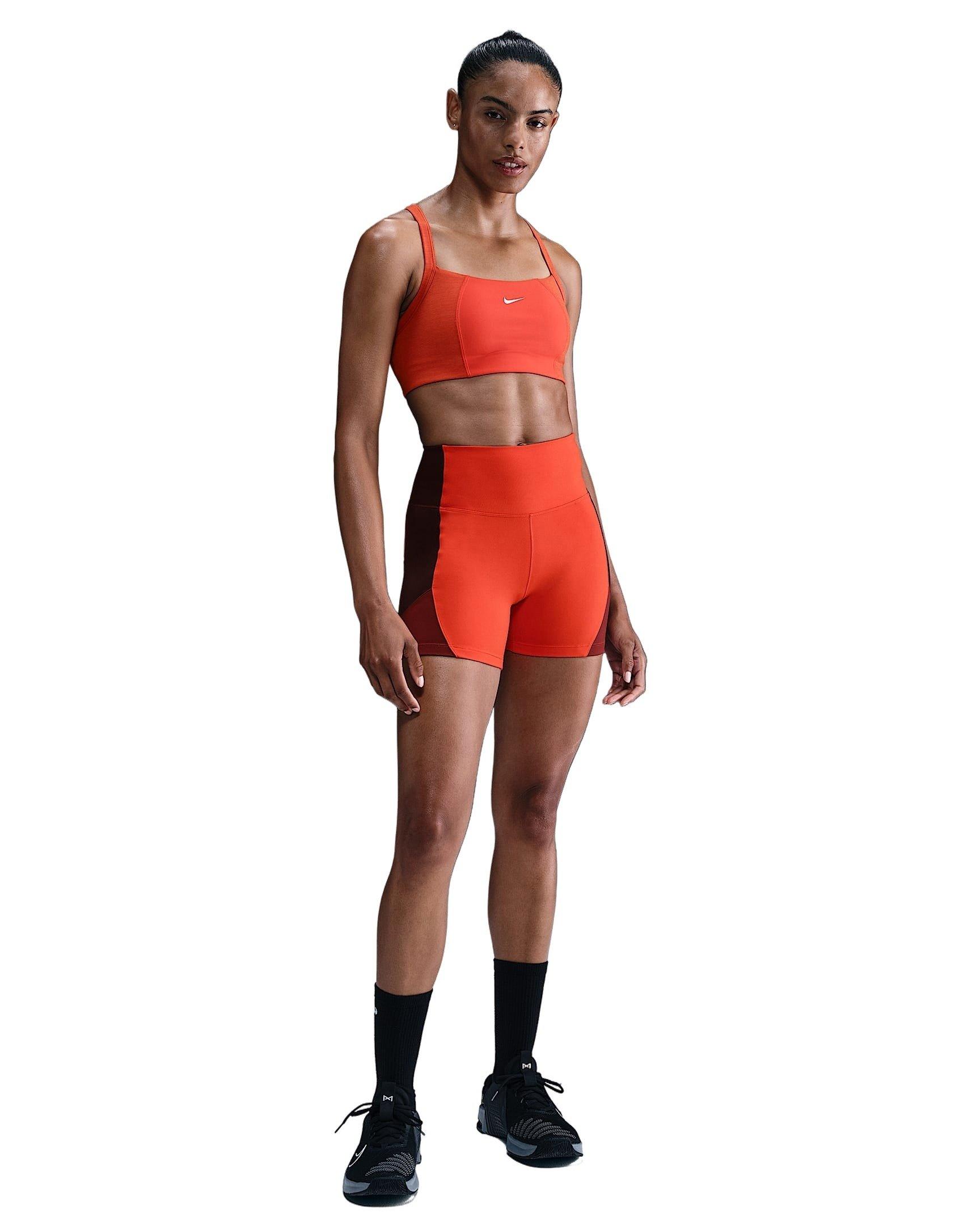 Nike Women's One Light-Support Padded Sports Bra -Red - RED Thumbnail View 4