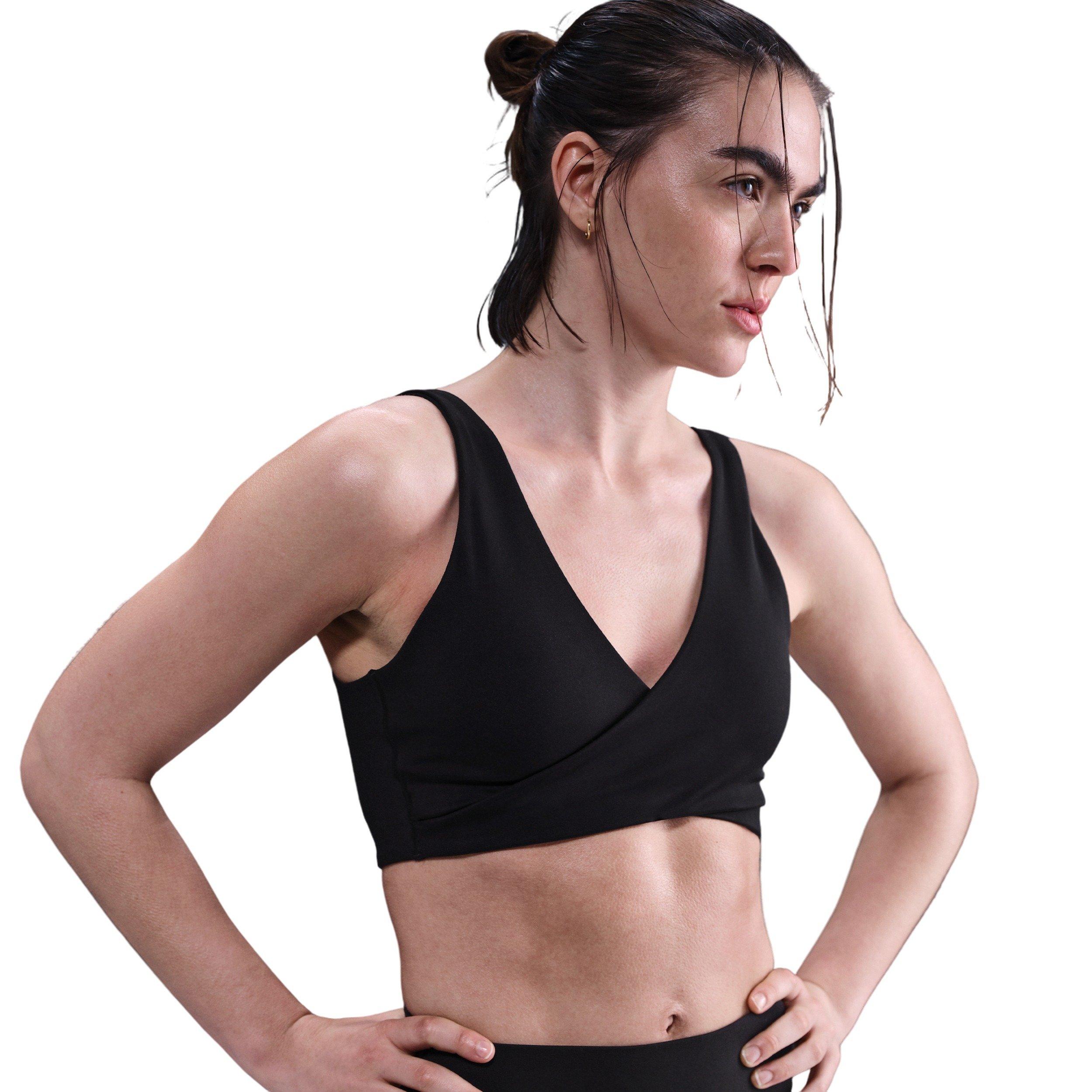 Nike Women's One Light-Support Capsule Padded Sports Bra - Black - BLACK Thumbnail View 1