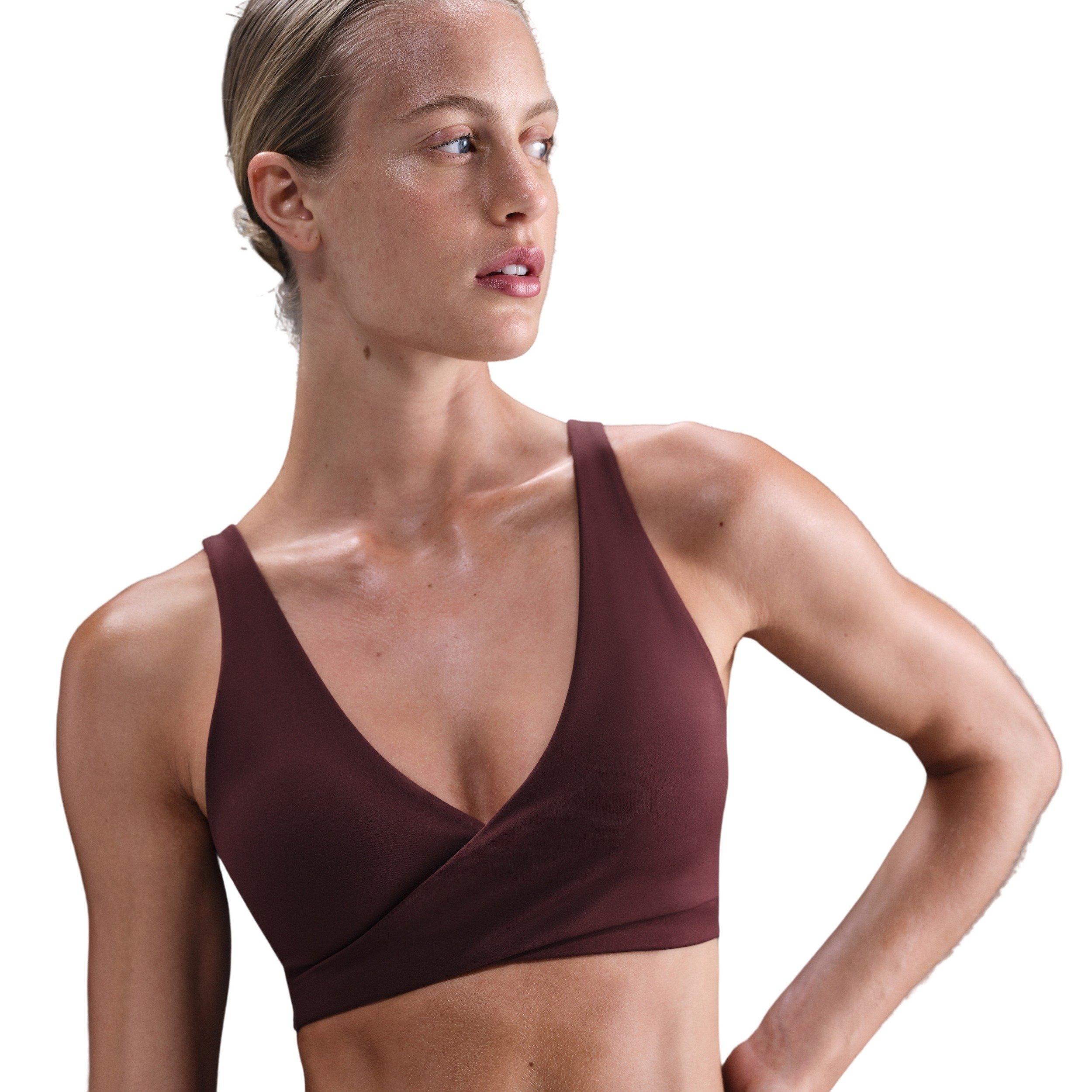 Nike Women's One Light-Support Capsule Padded Sports Bra - Burgundy - BURGUNDY Thumbnail View 1