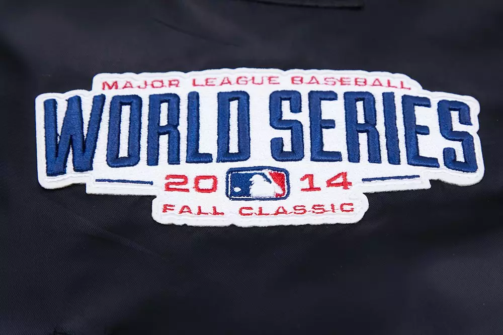 Pro Standard Men's MLB San Francisco Giants Mashup Rib Satin Jacket -Black/Orange - BLACK/ORANGE